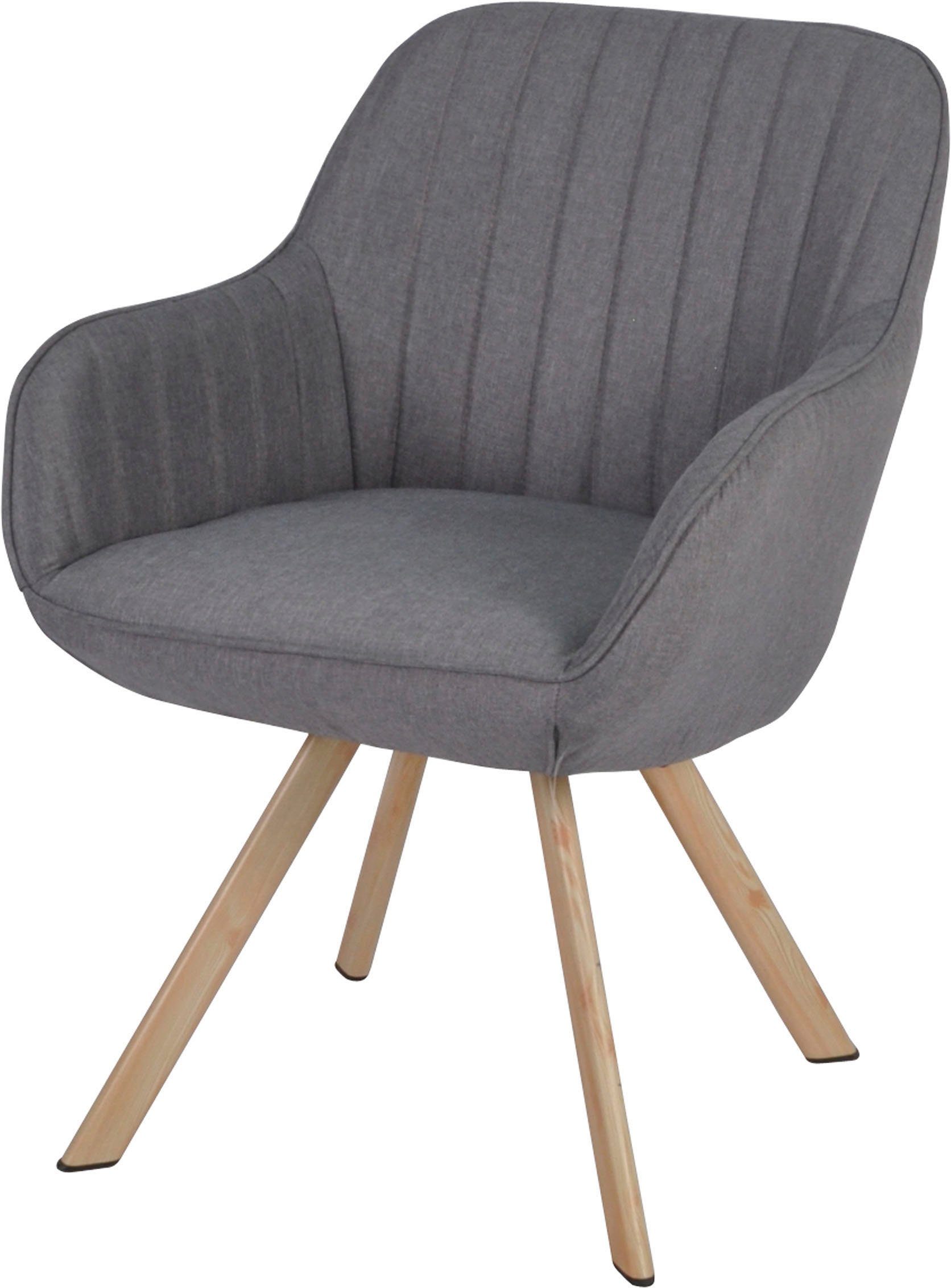 Homexperts Eetkamerstoel Carlo Draaistoel, bekleding in geweven stof (set, 2 stuks)