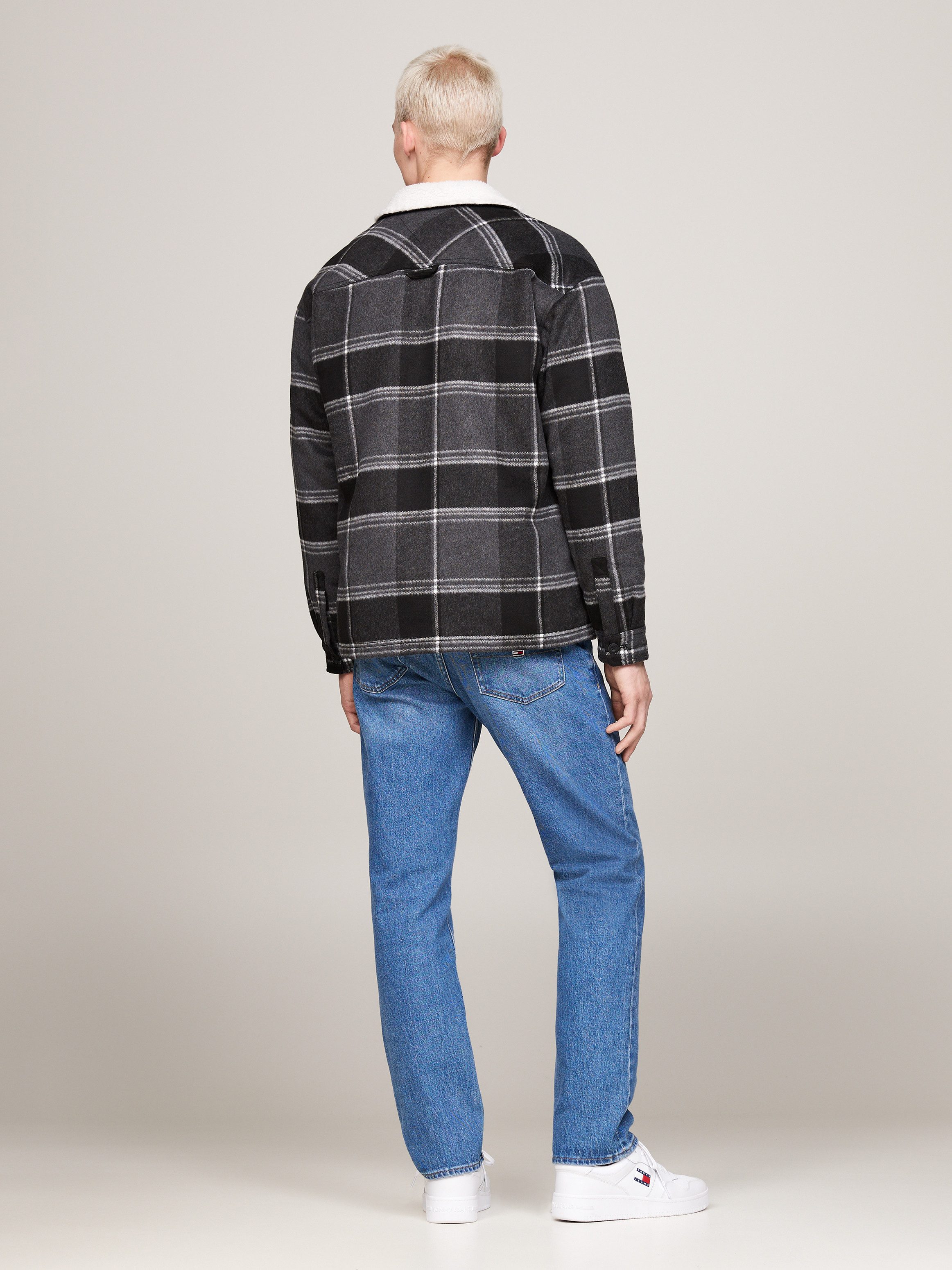 TOMMY JEANS Overhemdjasje TJM CHECK SHERPA OVERSHIRT EXT