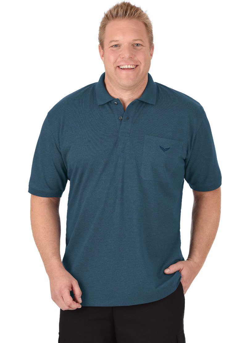 Trigema Poloshirt TRIGEMA poloshirt met borstzak (1-delig)