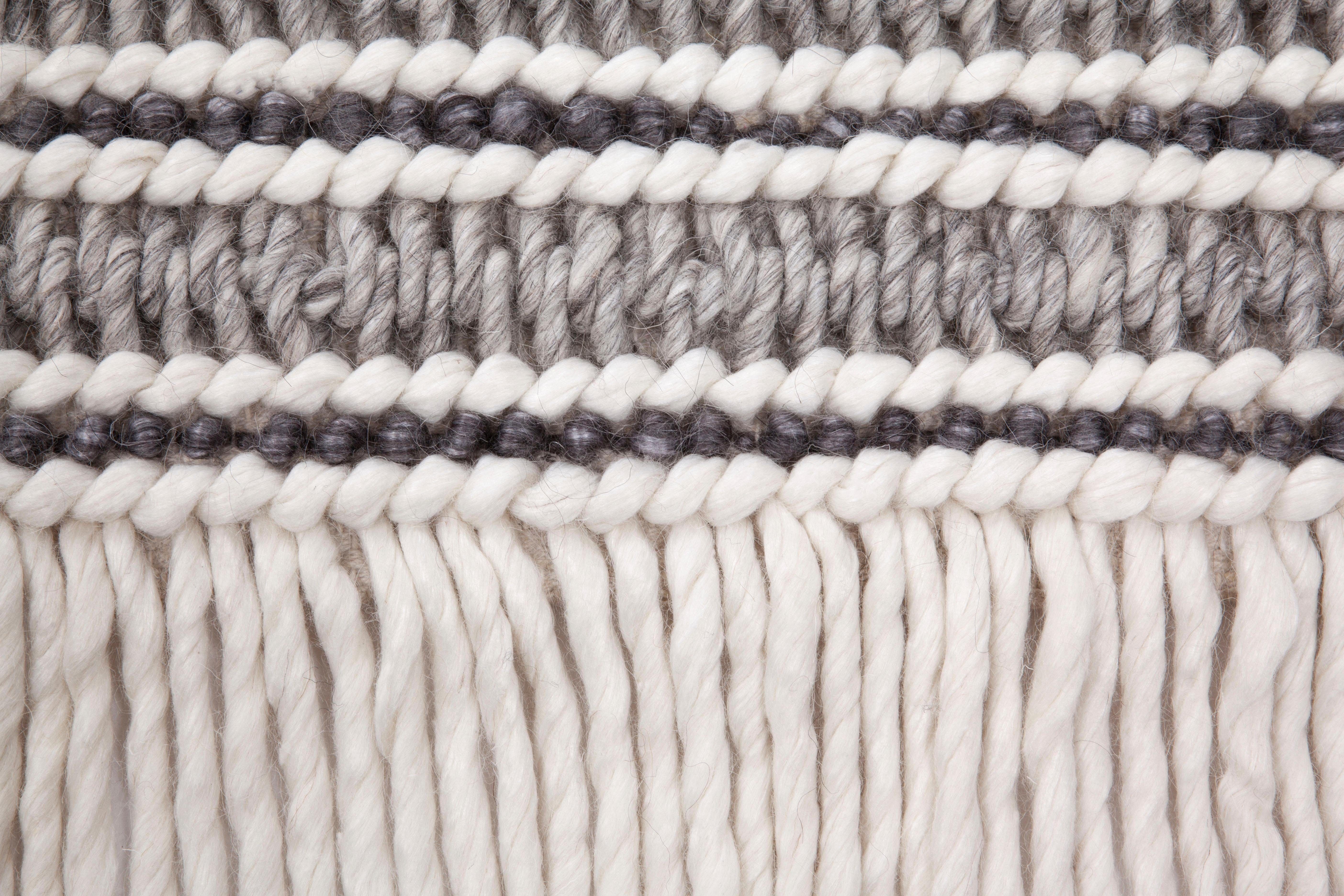 calo-deluxe Vloerkleed Bature 200 Wol met viscose en franje, woonkamer
