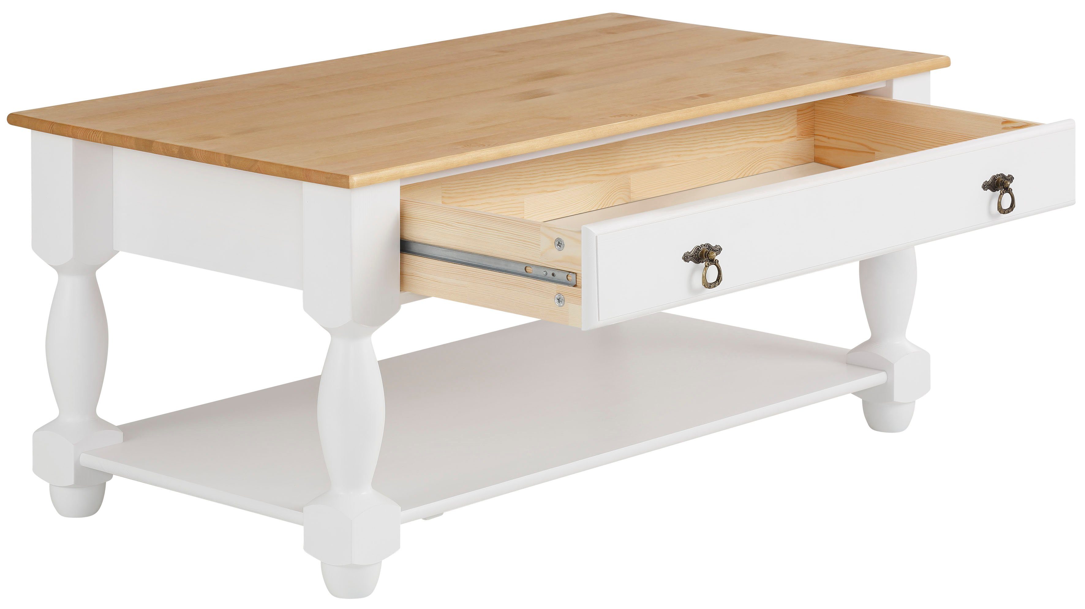 Home affaire Salontafel Sulm met een lade en een plank