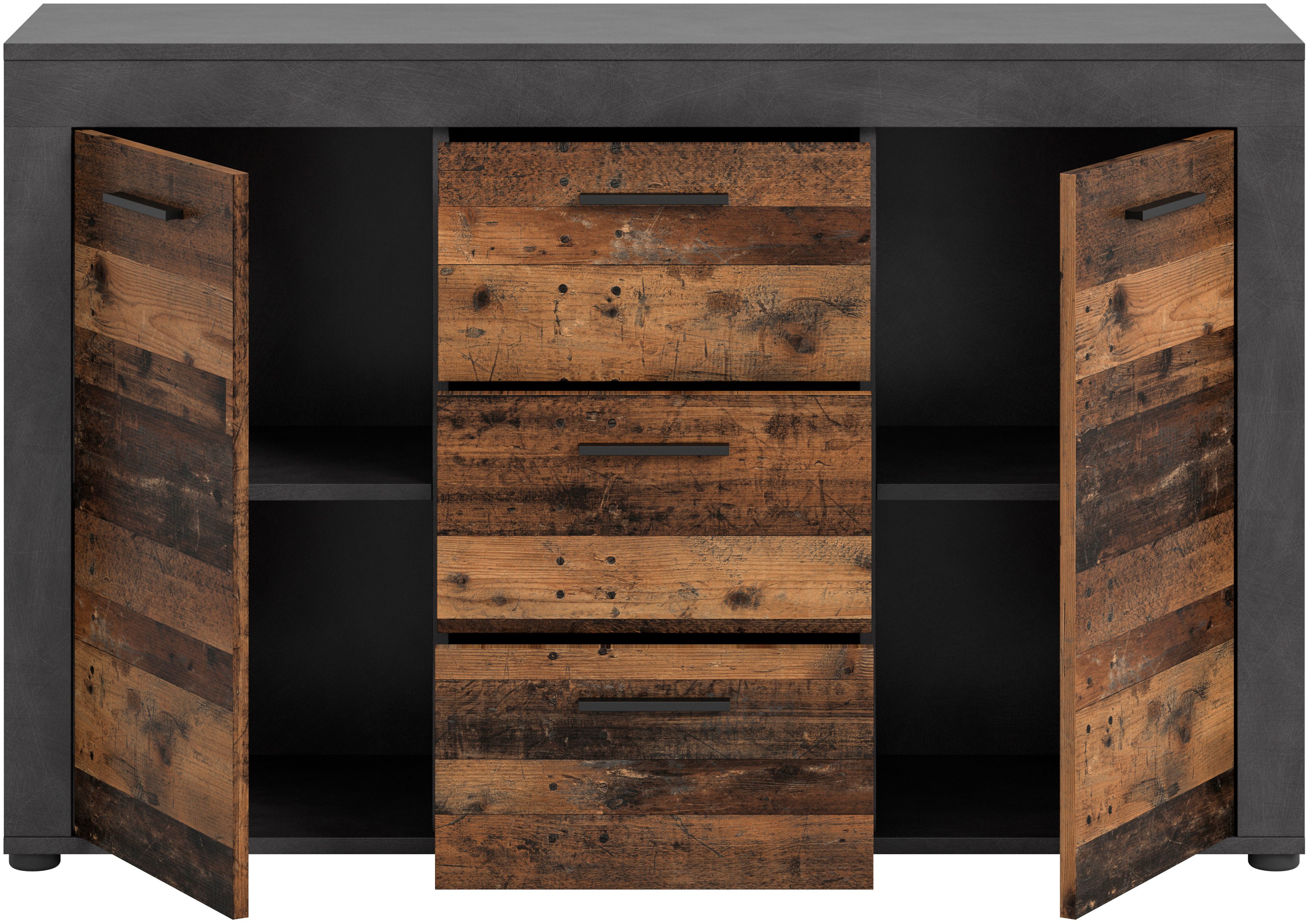 INOSIGN Dressoir Aosta, breedte 125 cm, in verschillende kleuruitvoeringen