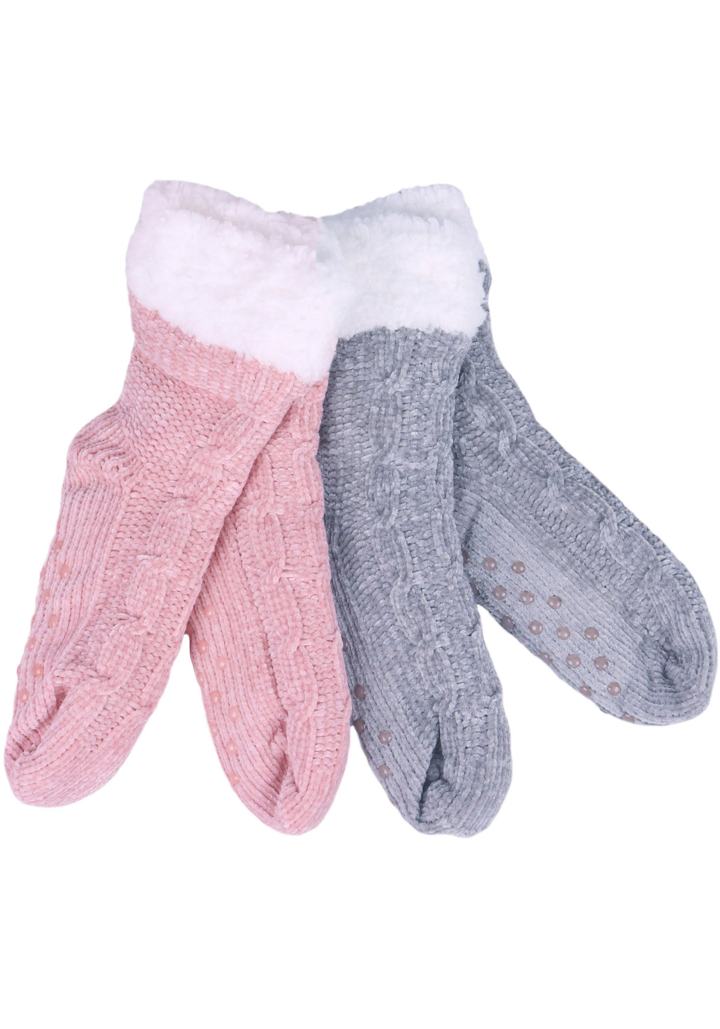 Capelli New York Wellness-sokken met kabelpatroon (2 paar)