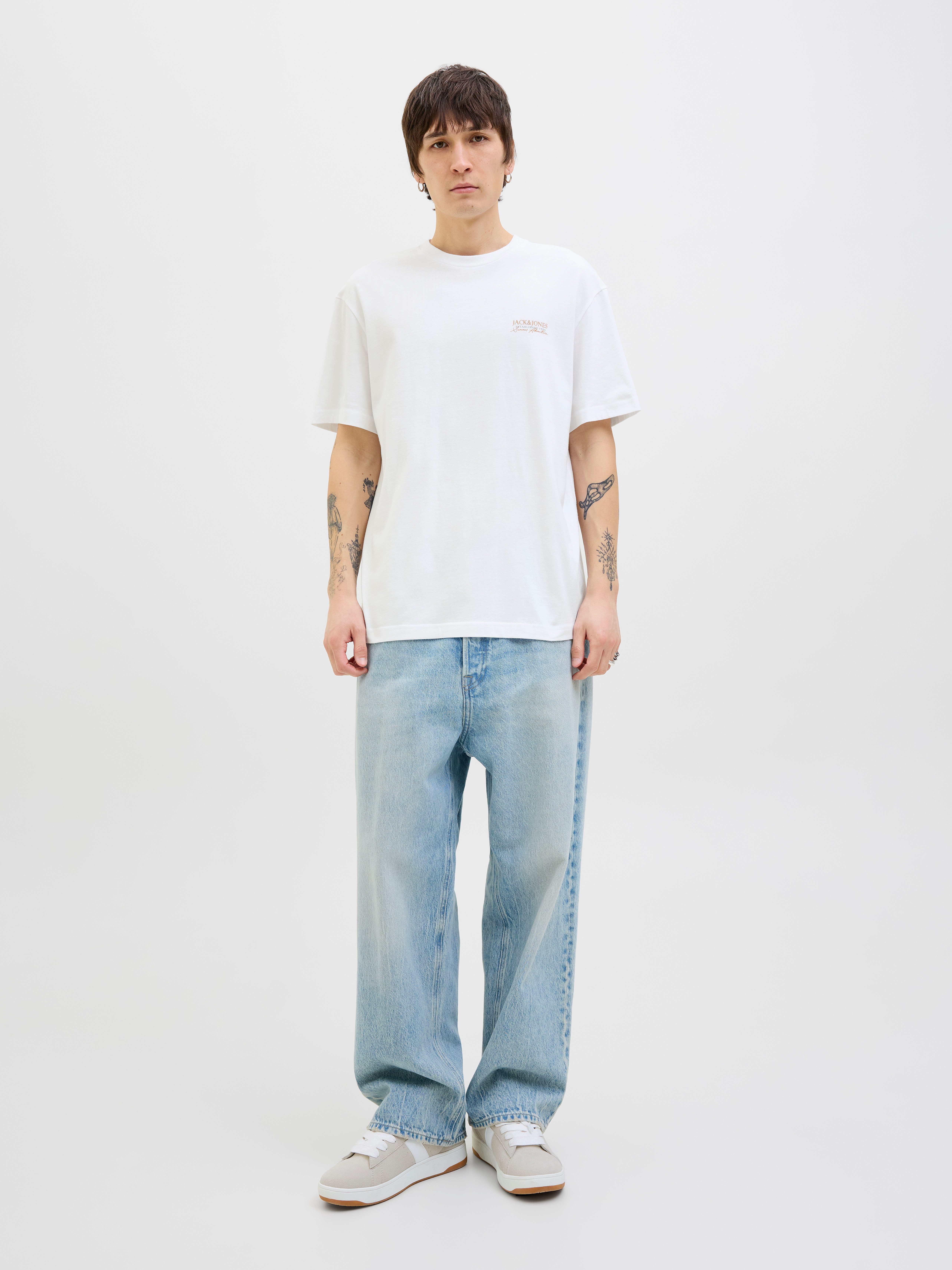Jack & Jones Shirt met ronde hals JJSUMMER VIBES TEE SS CREW NECK LN