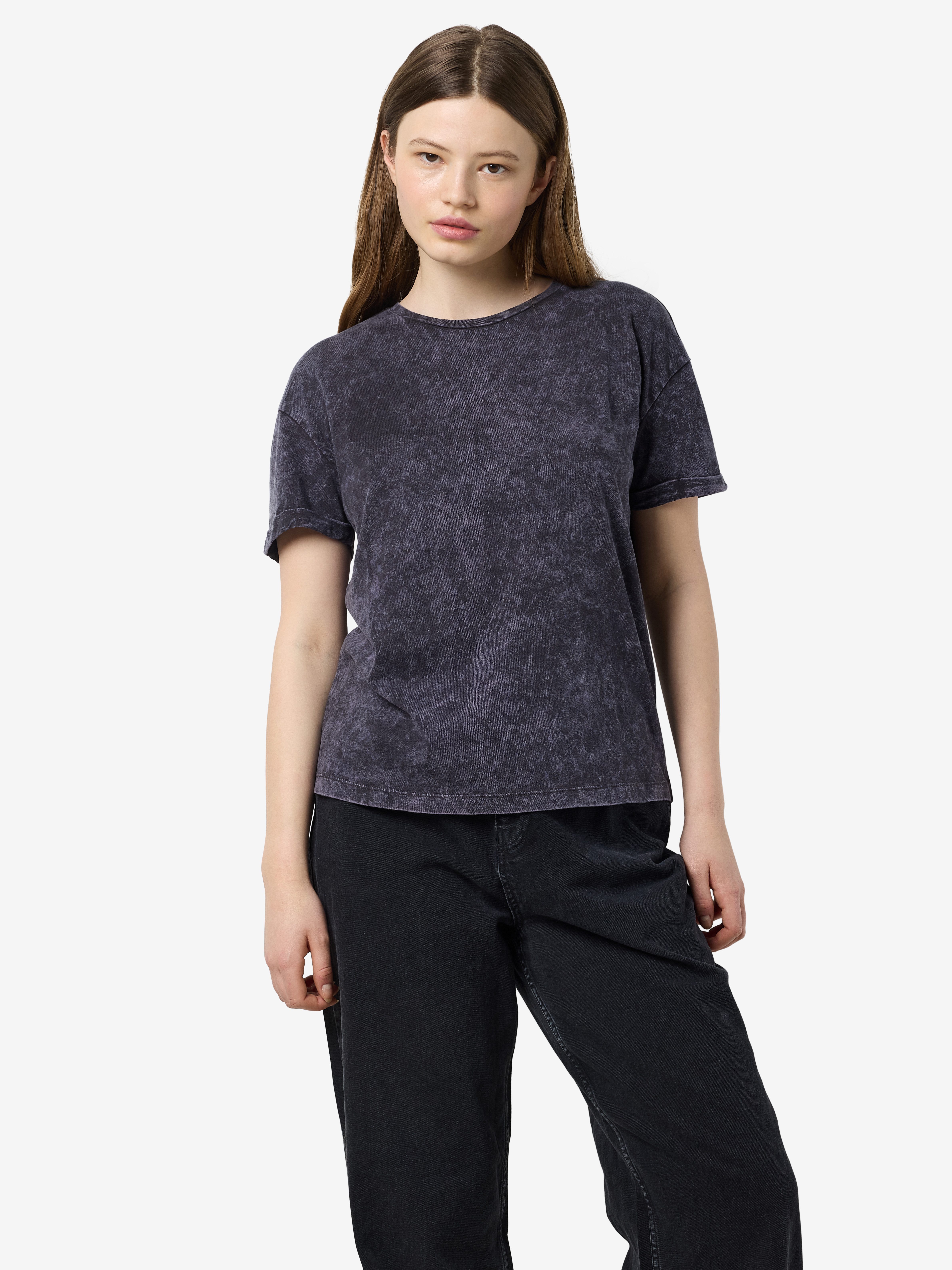 Noisy may Shirt met korte mouwen NMBRANDY WASHED S/S TOP JRS NOOS