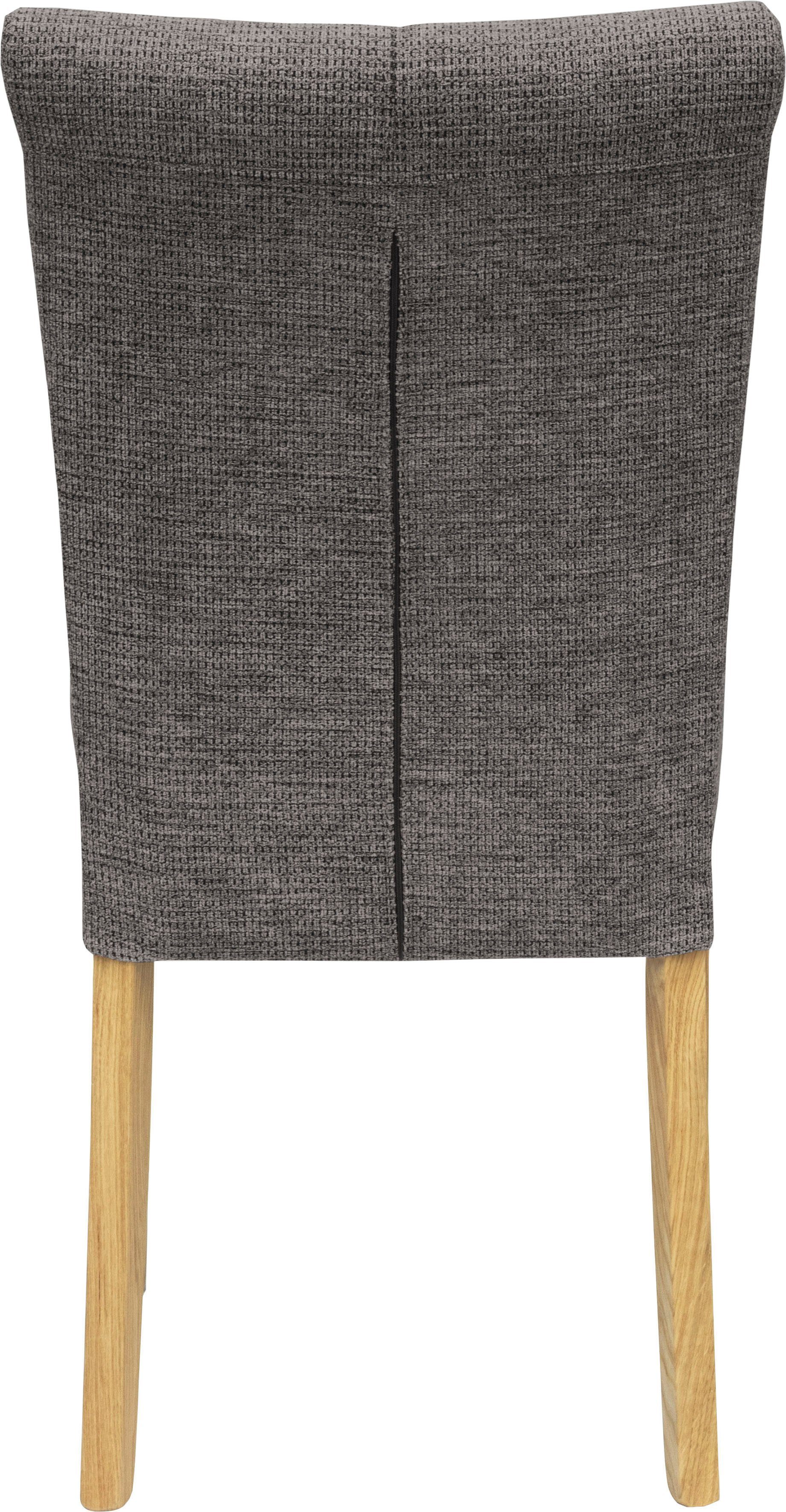 Home affaire Eetkamerstoel Queen Polsterstoel BESTSELLER verschillende type bekleding, massief houten onderstel (set)