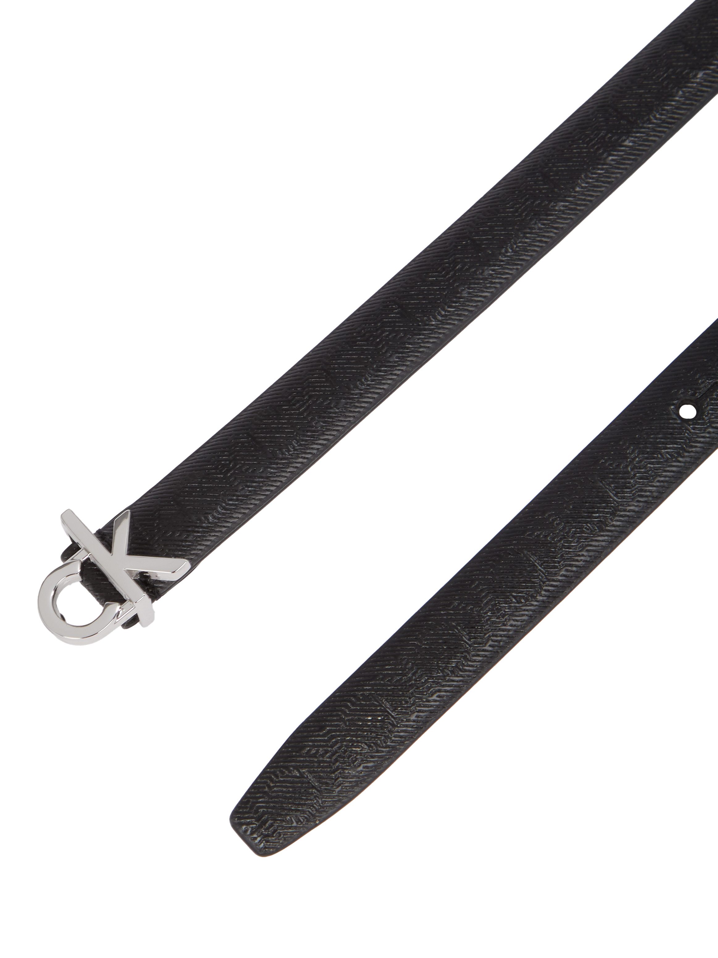 Calvin Klein Leren riem CK BUCKLE SKINNY BELT 1.5_MONO