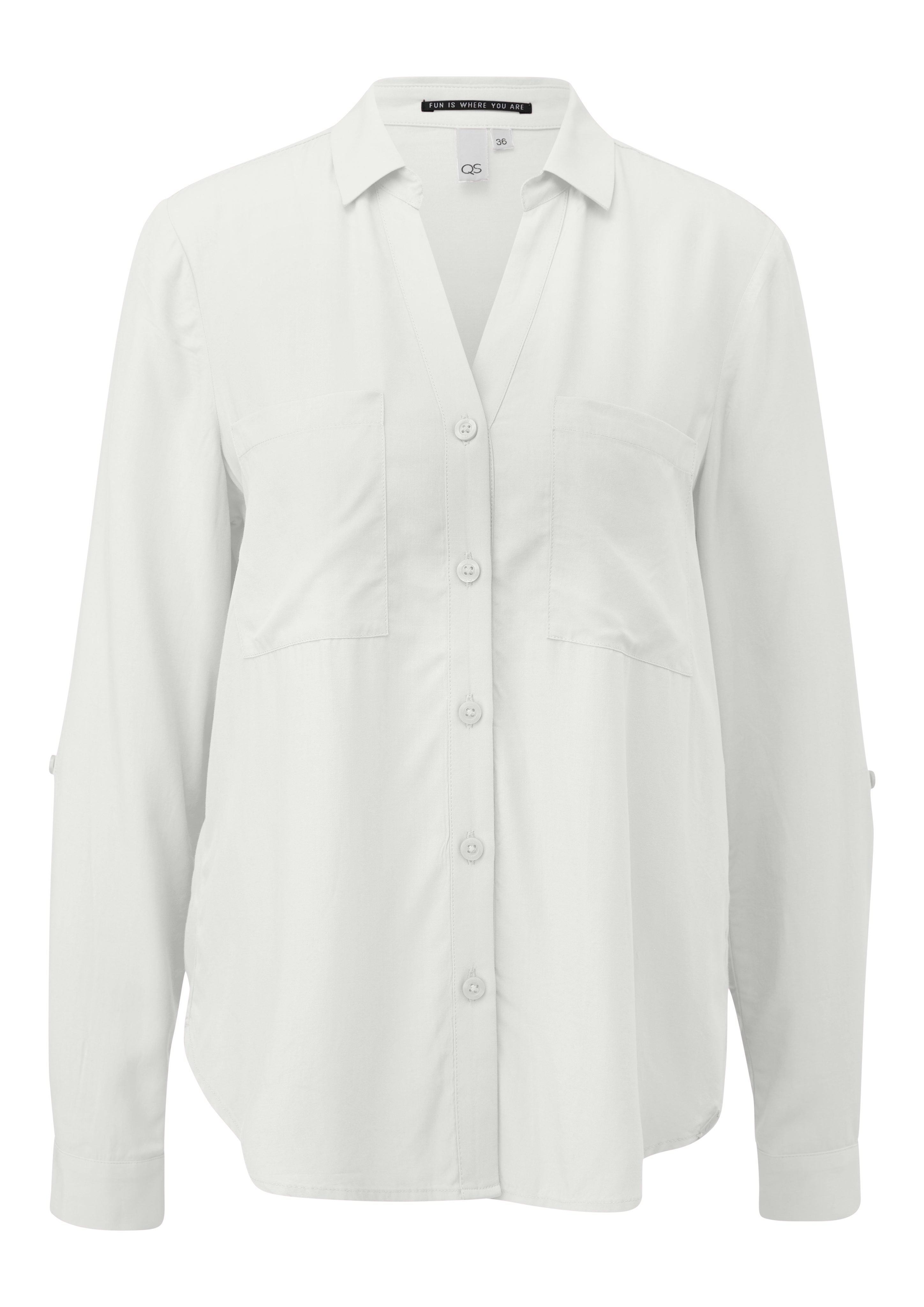 Q/S designed by Overhemdblouse met turn-upmouwen, nieuwe collectie