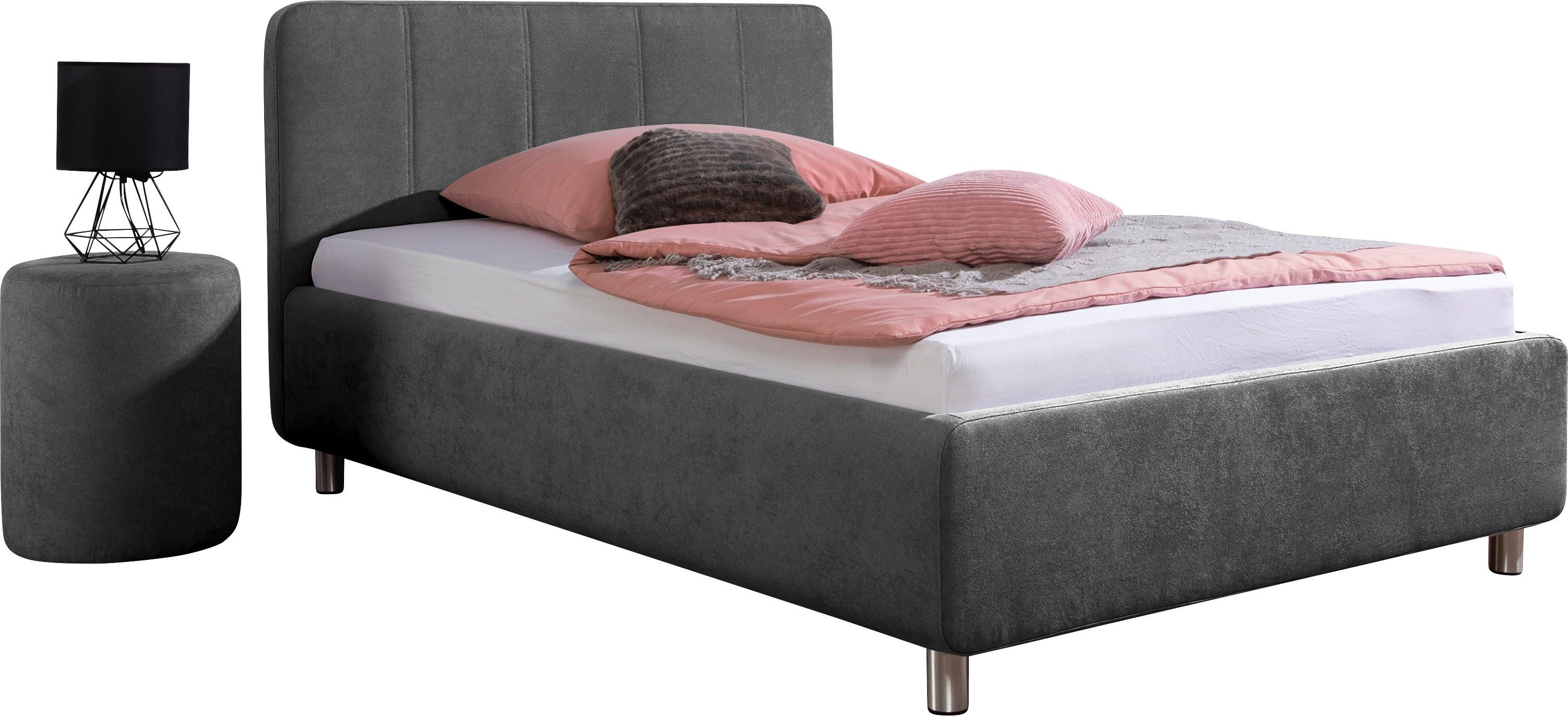 Maintal Gestoffeerd bed Wiesenblick, verkrijgbaar in fluweel en structuur