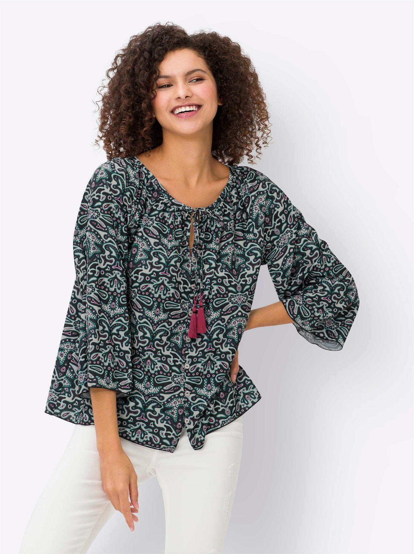 heine Gedessineerde blouse
