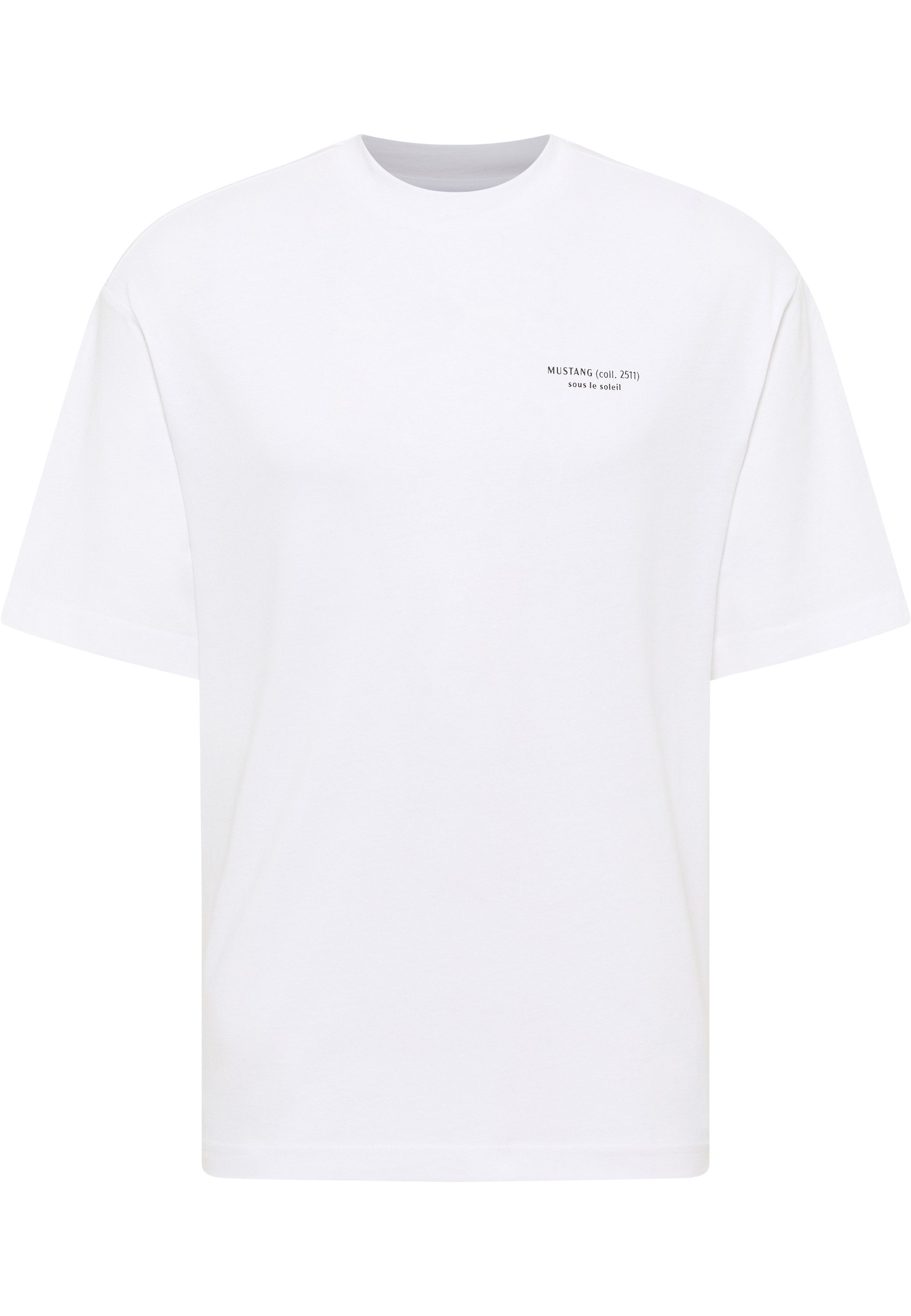 MUSTANG Shirt met korte mouwen Heren stijl Akron heren t-shirts maat M wit