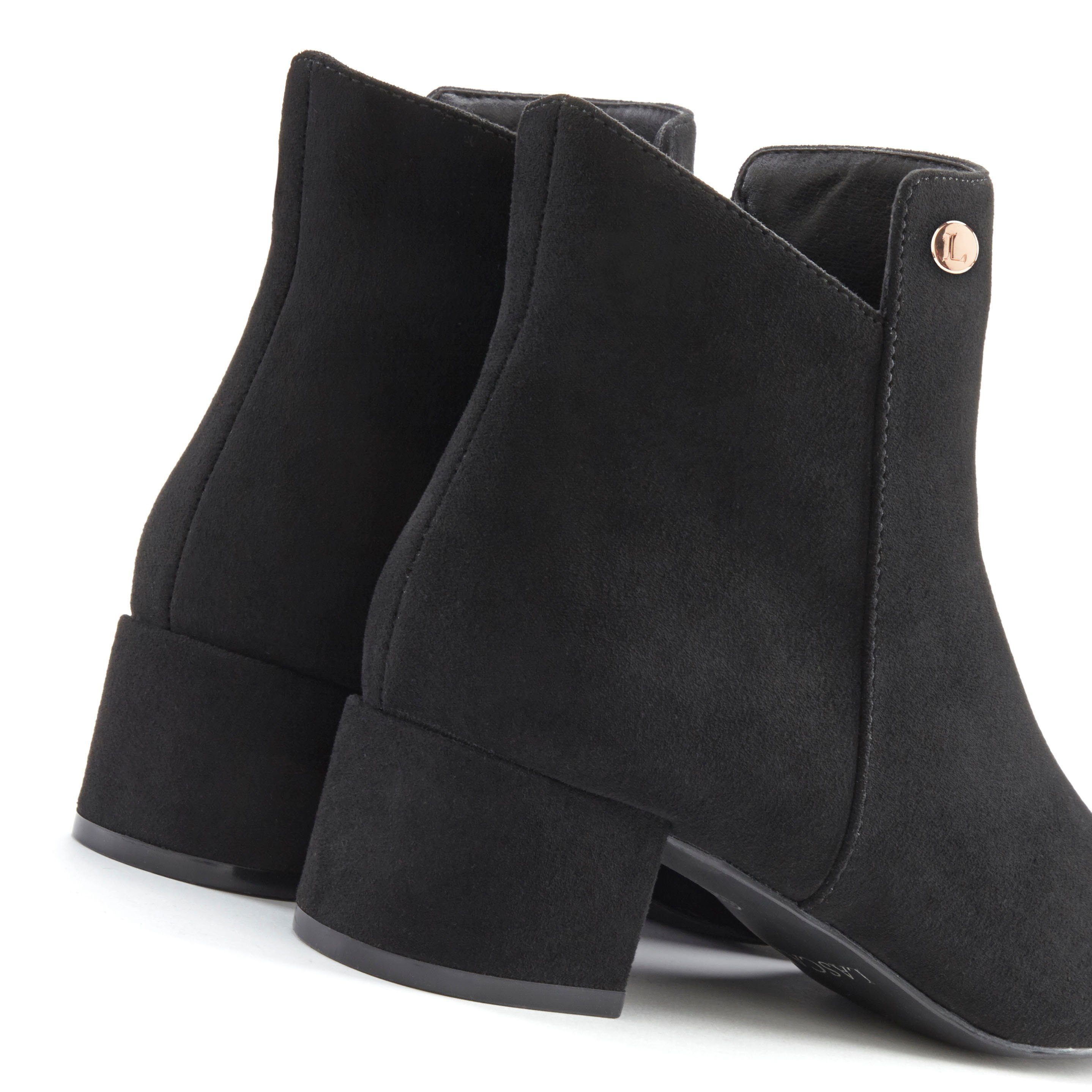 Lascana Laarsjes met comfortabele blokhak, enkellaarsjes, laarzen vegan