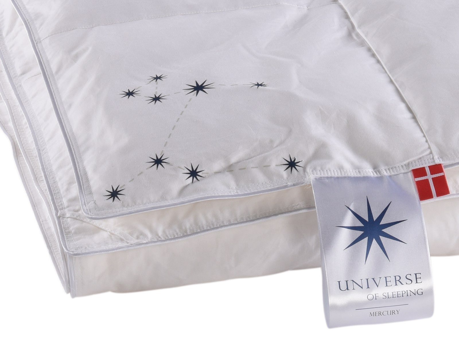 UNIVERSE OF SLEEPING Donzen dekbed Mercury, voor zomer & winter, natuurlijke materialen, Made in Denmark Normaal