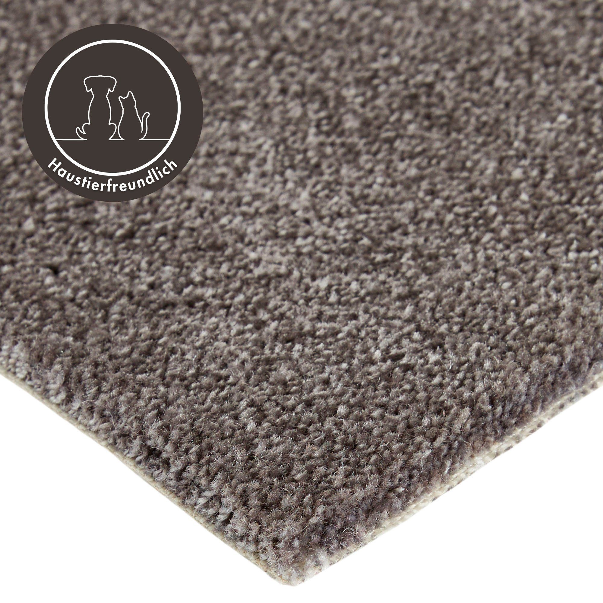 Andiamo Tapijt Levin, velours, Made in Belgium Effen kleuren, breedte 400 cm of 500 cm, zachte kwaliteit (1 stuk)