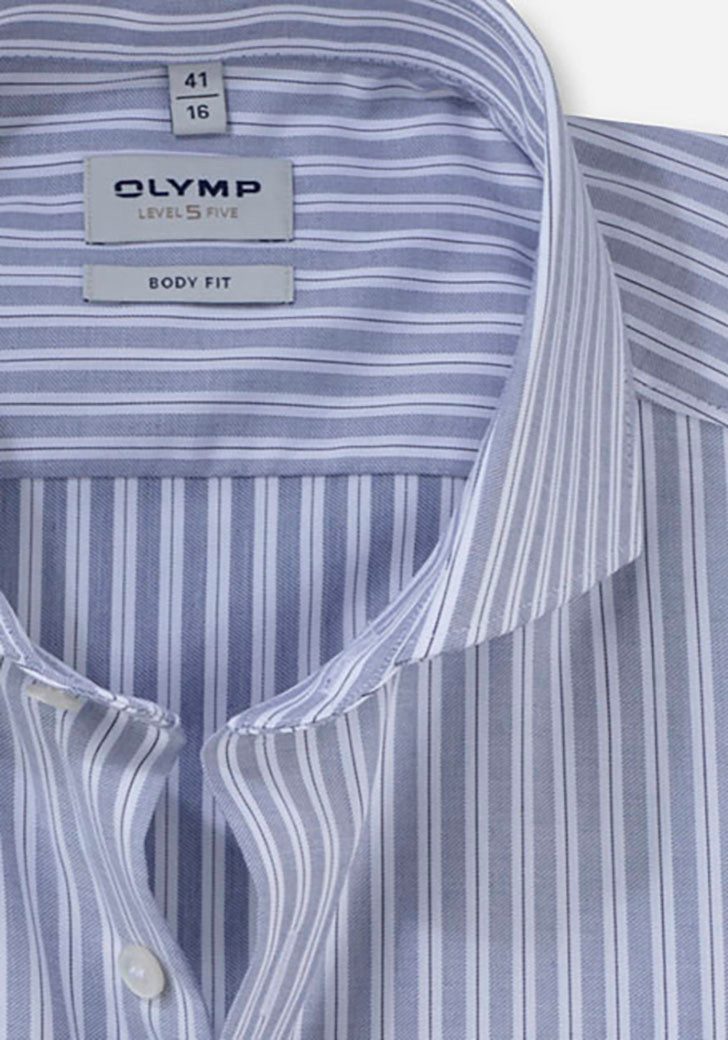 OLYMP Businessoverhemd Level 5 modieus gestreept