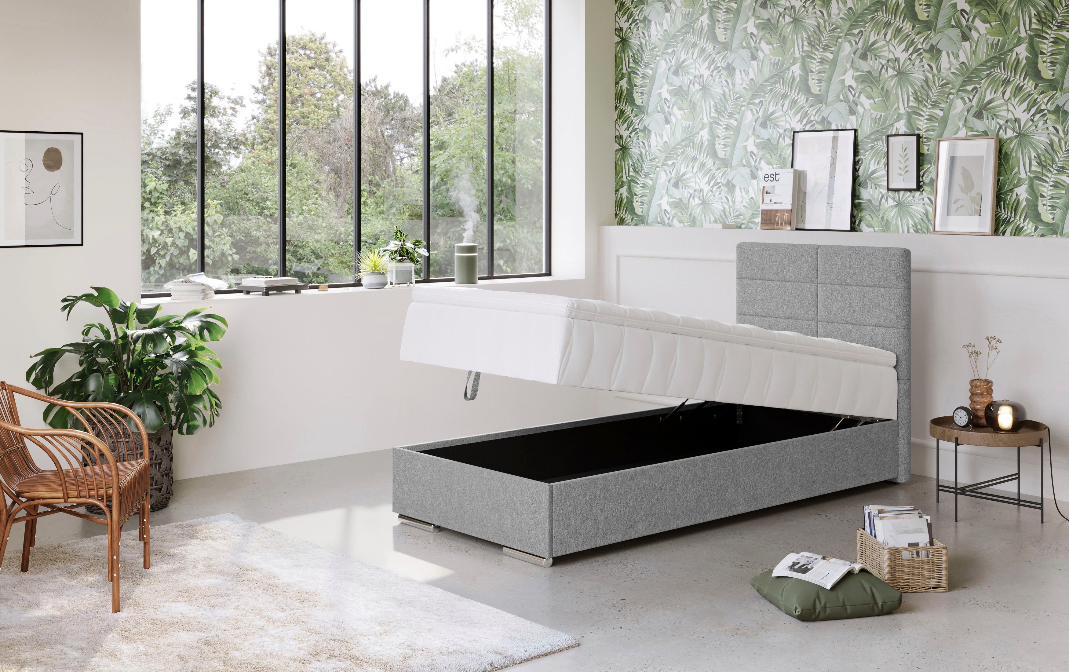 COTTA Boxspring Tom met bedkist, topmatras en sierkussen