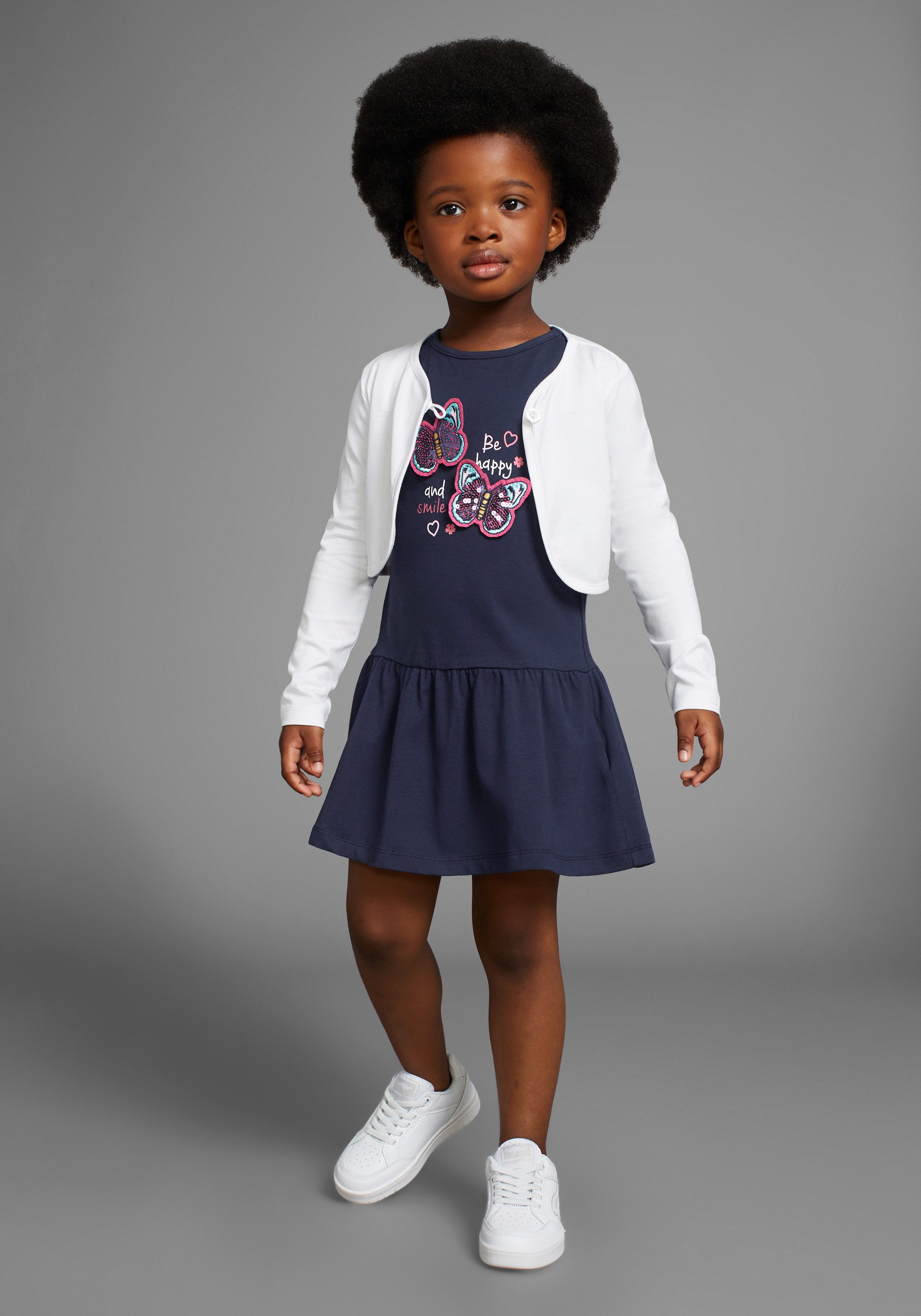 KIDSWORLD Bolero, jurk & legging 2-delig set: jurk met bolero-jack (set, 2-delig)