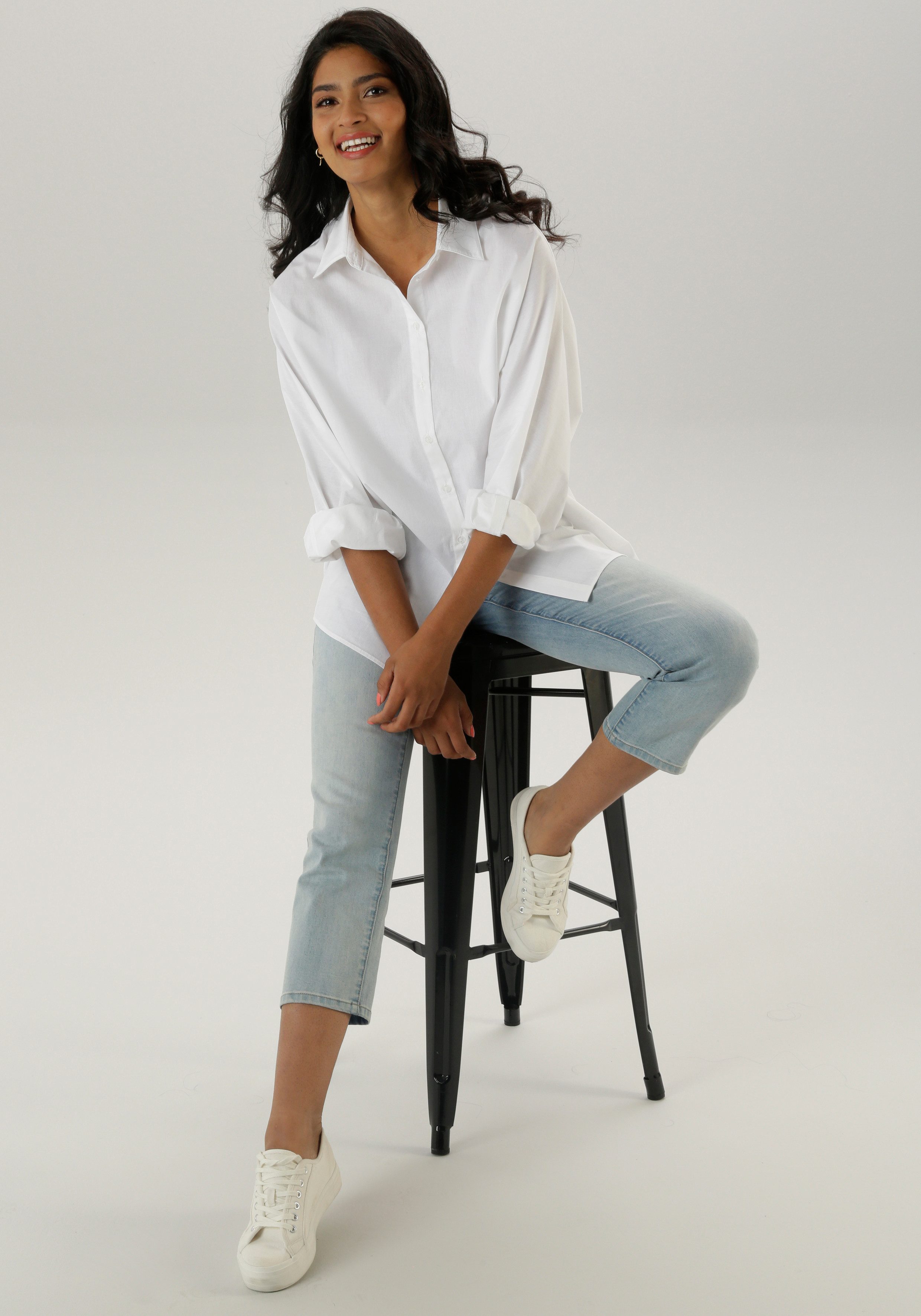 Aniston SELECTED Overhemdblouse met uitzonderlijke oversized snit - nieuwe collectie