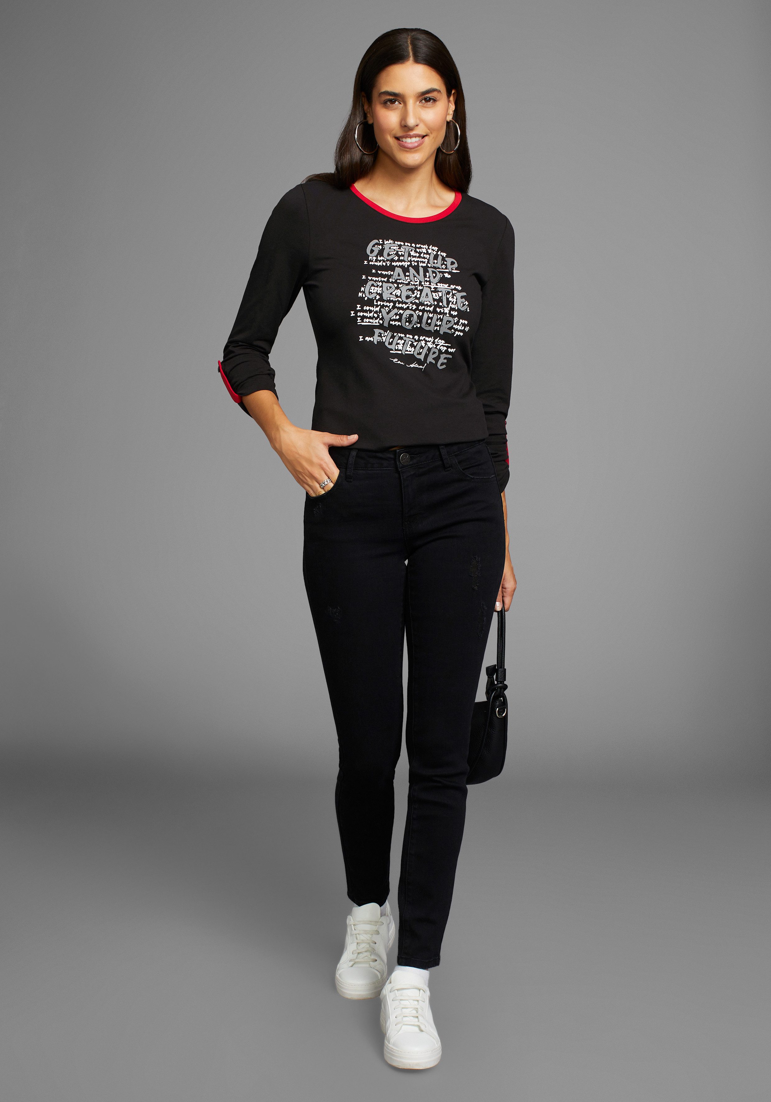 Laura Scott Shirt met 3 4 mouwen