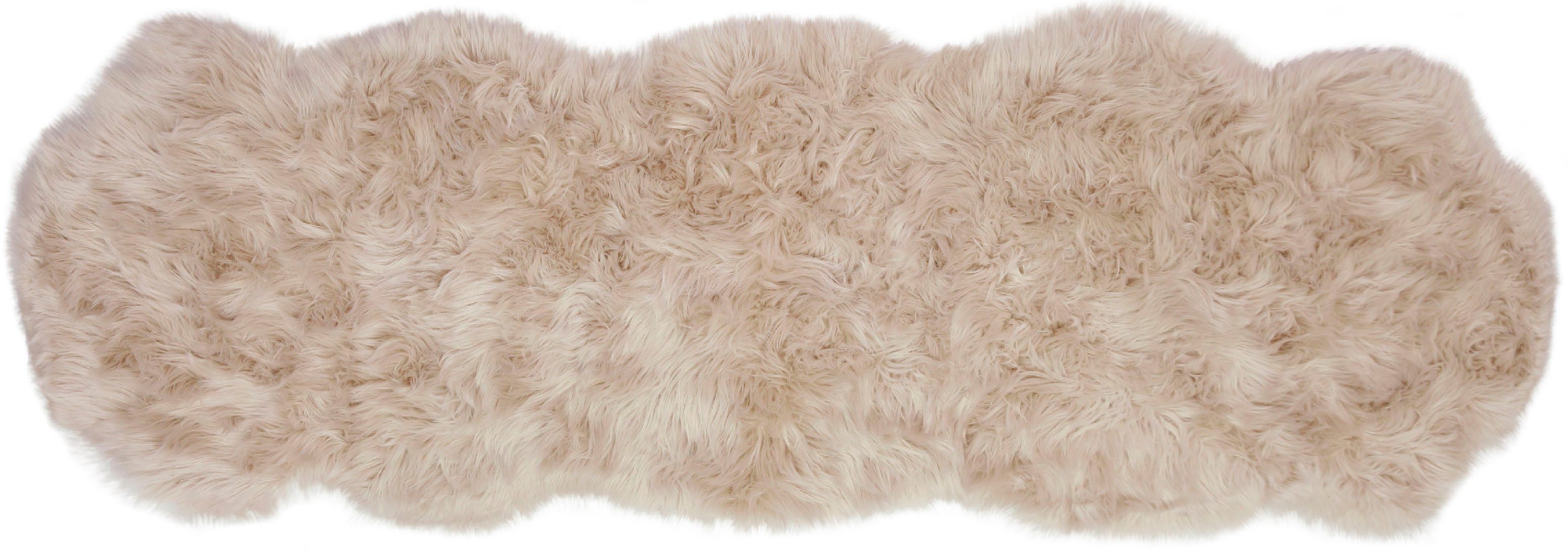 my home Hoogpolig vloerkleed Kalua, verschillende vormen Imitatiebont, zacht, unikleuren, woonkamer, slaapkamer, eetkamer
