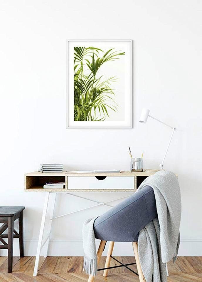 Komar Wanddecoratie Reed Leaves Wanddecoratie - zonder lijst (1 stuk)