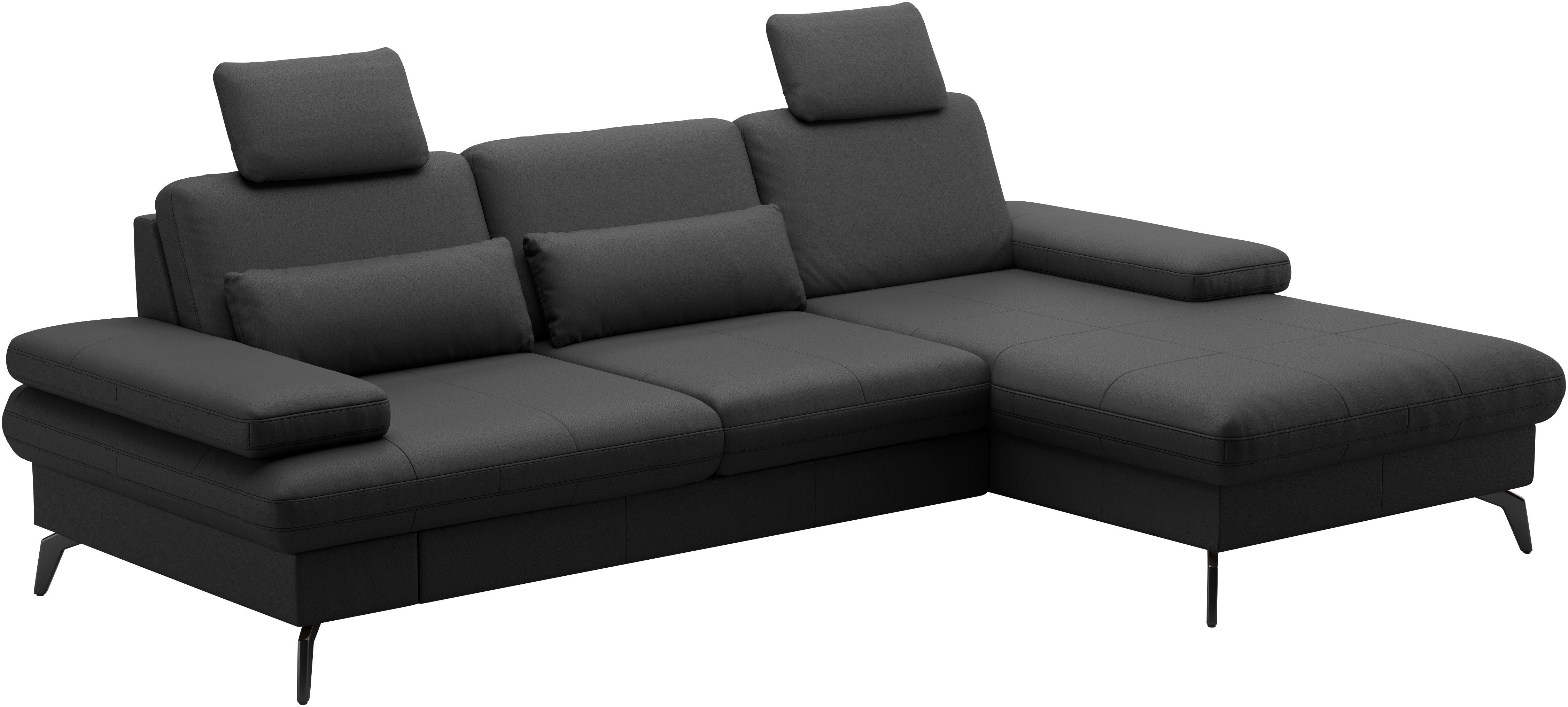 sit&more Hoekbank Morris L-vorm, incl. zitdiepteverstelling keuze uit armleuningverstelling, bedfunctie & bedlade