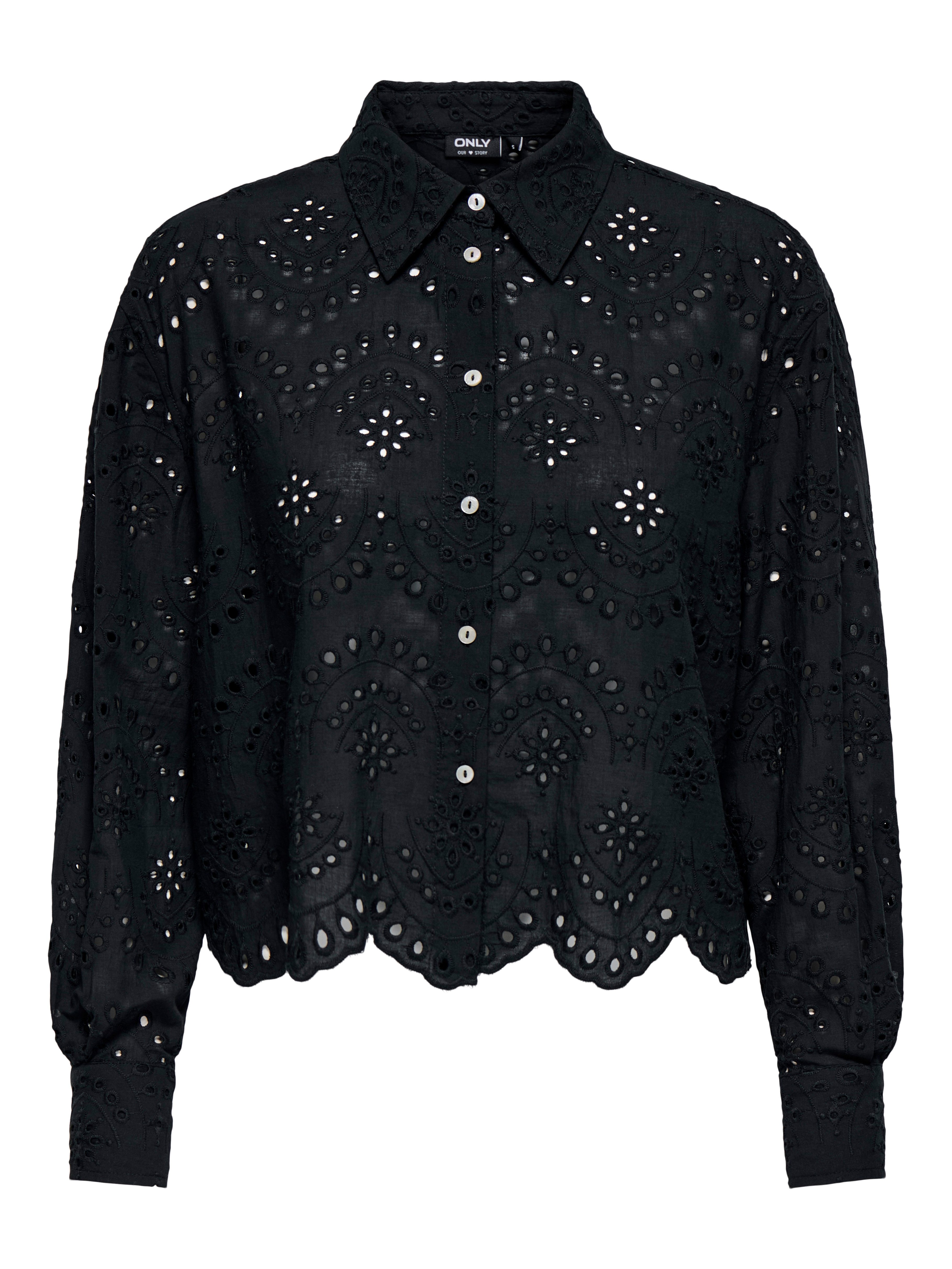 Only Blouse met lange mouwen ONLVALAIS L/S SHIRT WVN NOOS