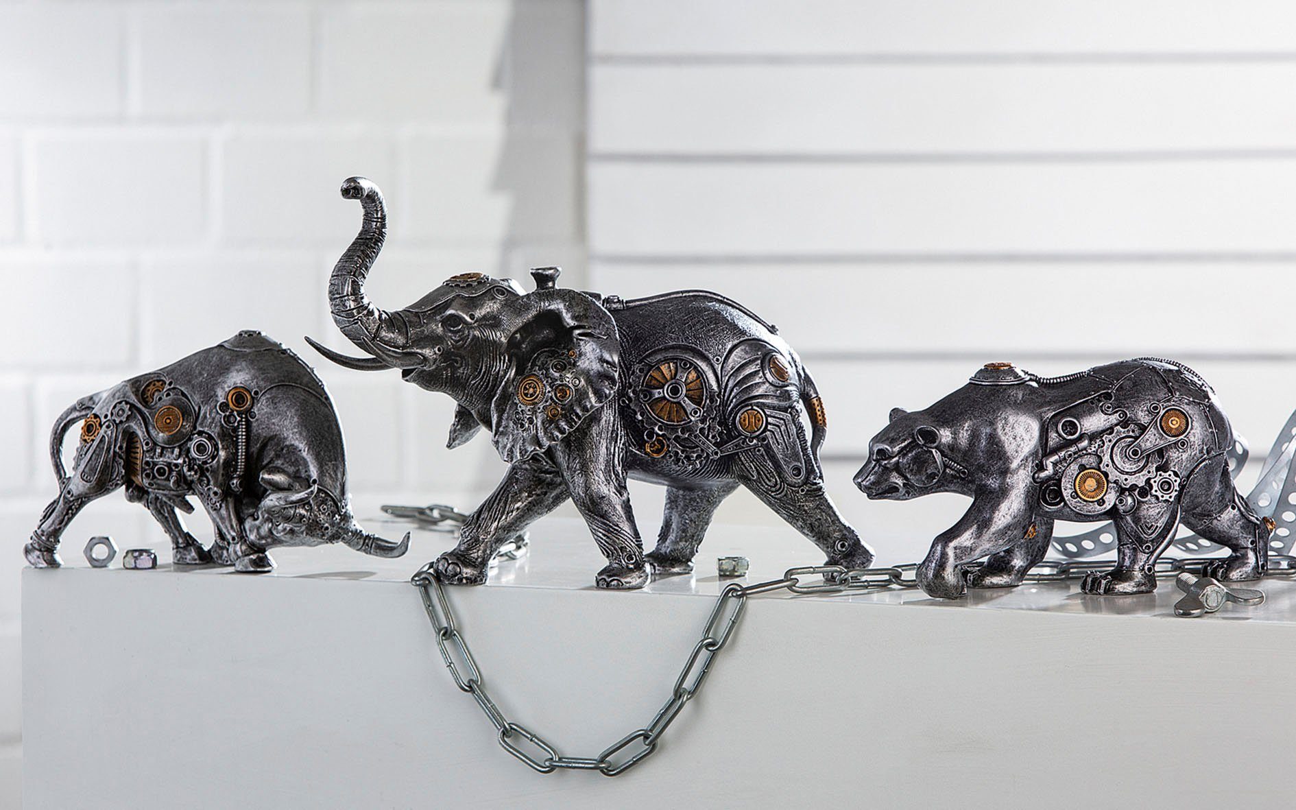 Casablanca by Gilde Dierfiguur Sculptuur Steampunk Elephant (1 stuk)
