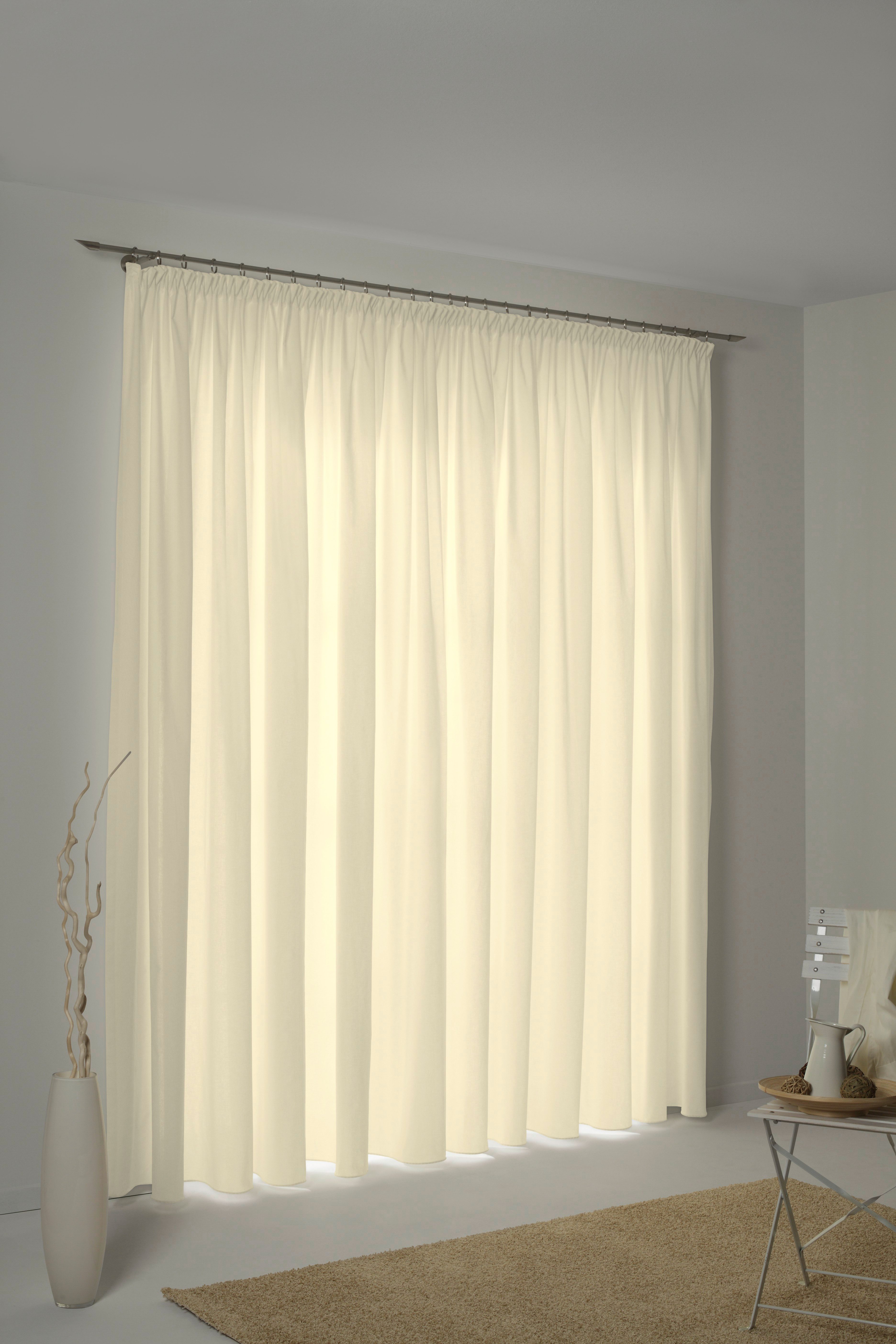 Wirth Gordijn WirthNatur dubbellaags (1 stuk) kant & klaar gordijnen maat hxb: 145x130 cm beige