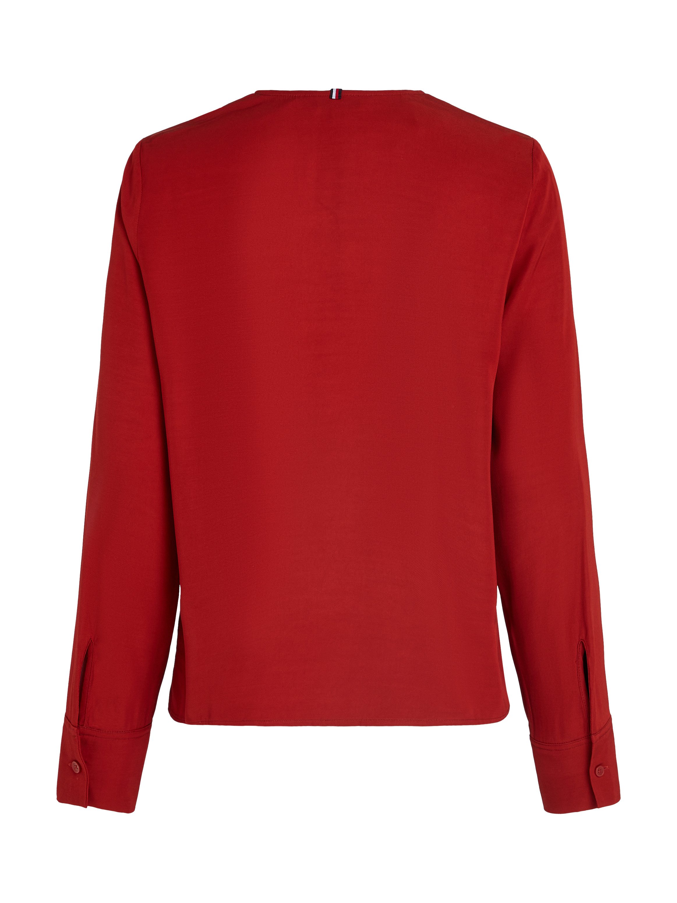 Tommy Hilfiger Klassieke blouse VISCOSE REGULAR V-NECK LS BLOUSE