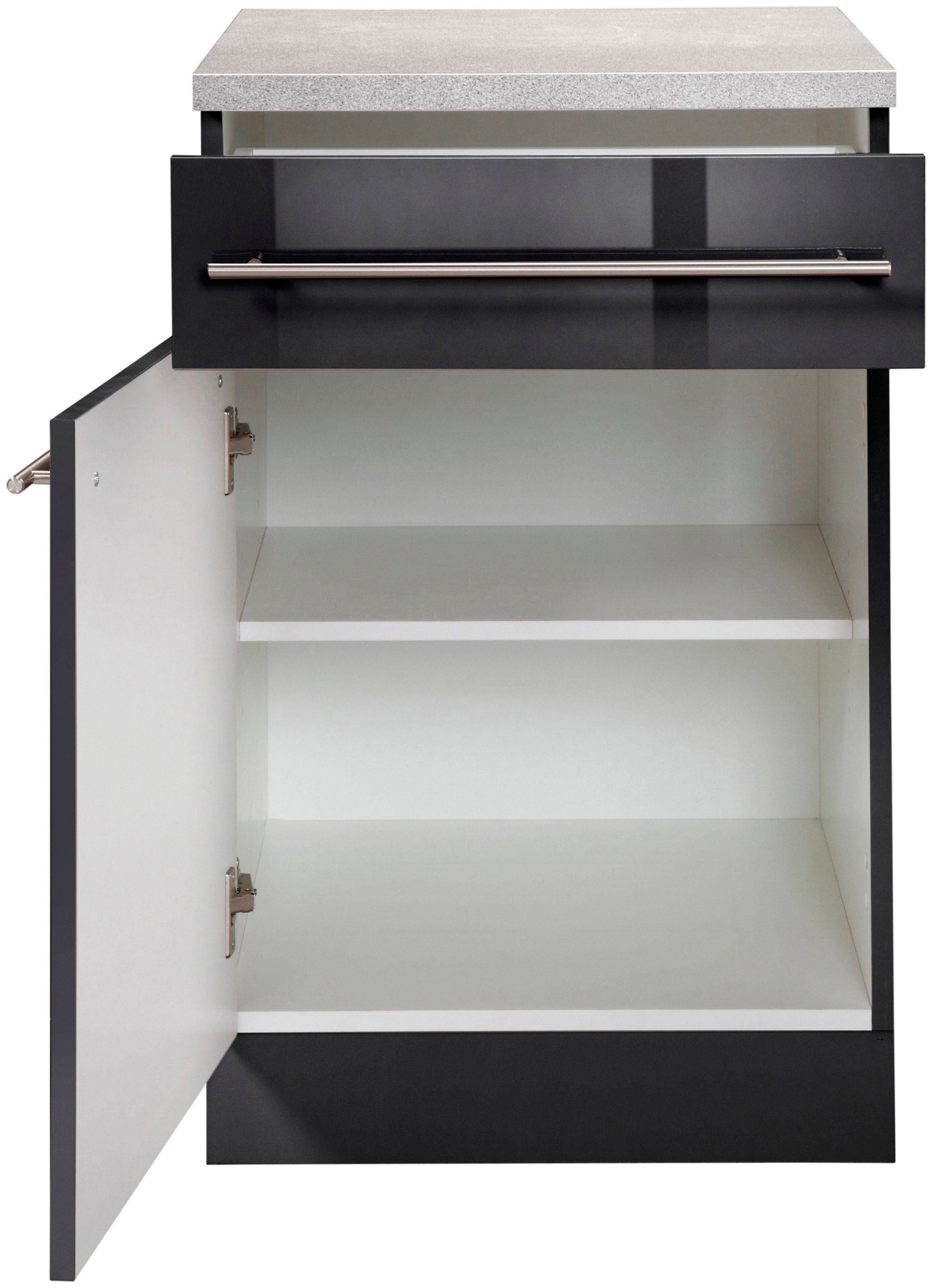 wiho Küchen Onderkast Chicago 50 cm breed, 1 lade en 1 deur