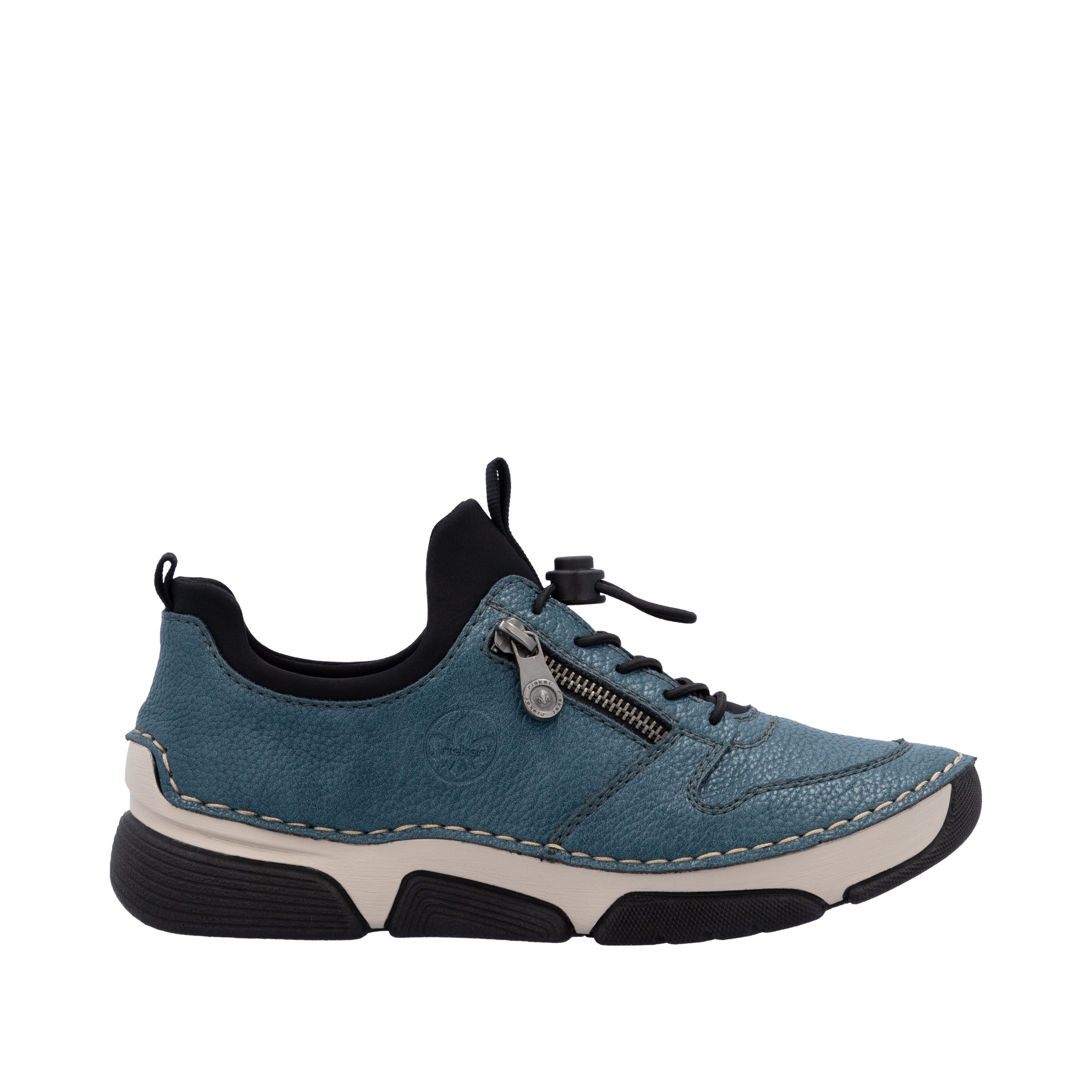 Rieker Slip-on sneakers Instapschoen, lage schoen, vrijetijdssneaker, elastische band, snelsluiting
