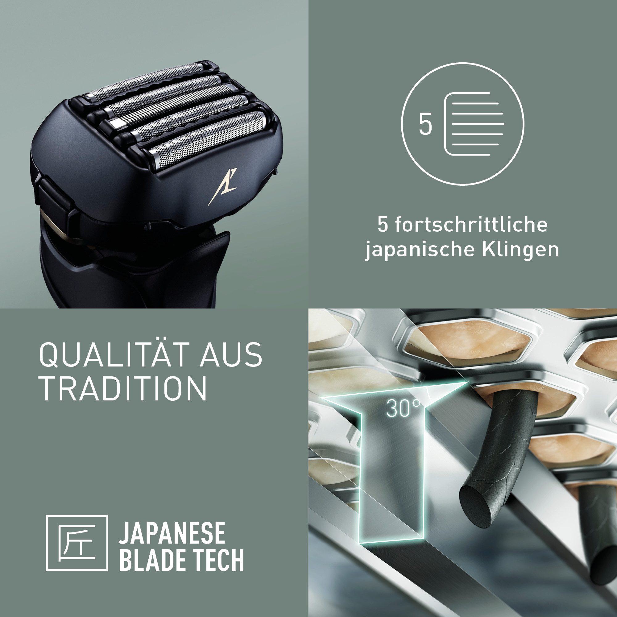 Panasonic Elektrisch scheerapparaat Het-LV97-K803, nat/droog-scheerapparaat Lineaire motor, inclusief schoonmaak- & oplaadstation