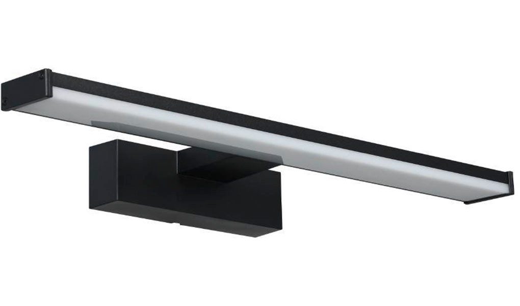 EGLO Spiegellamp PANDELLA 1 Wandlamp, LED spiegel lamp, lamp in zwart, wit, IP44, L 40 cm (1 stuk)