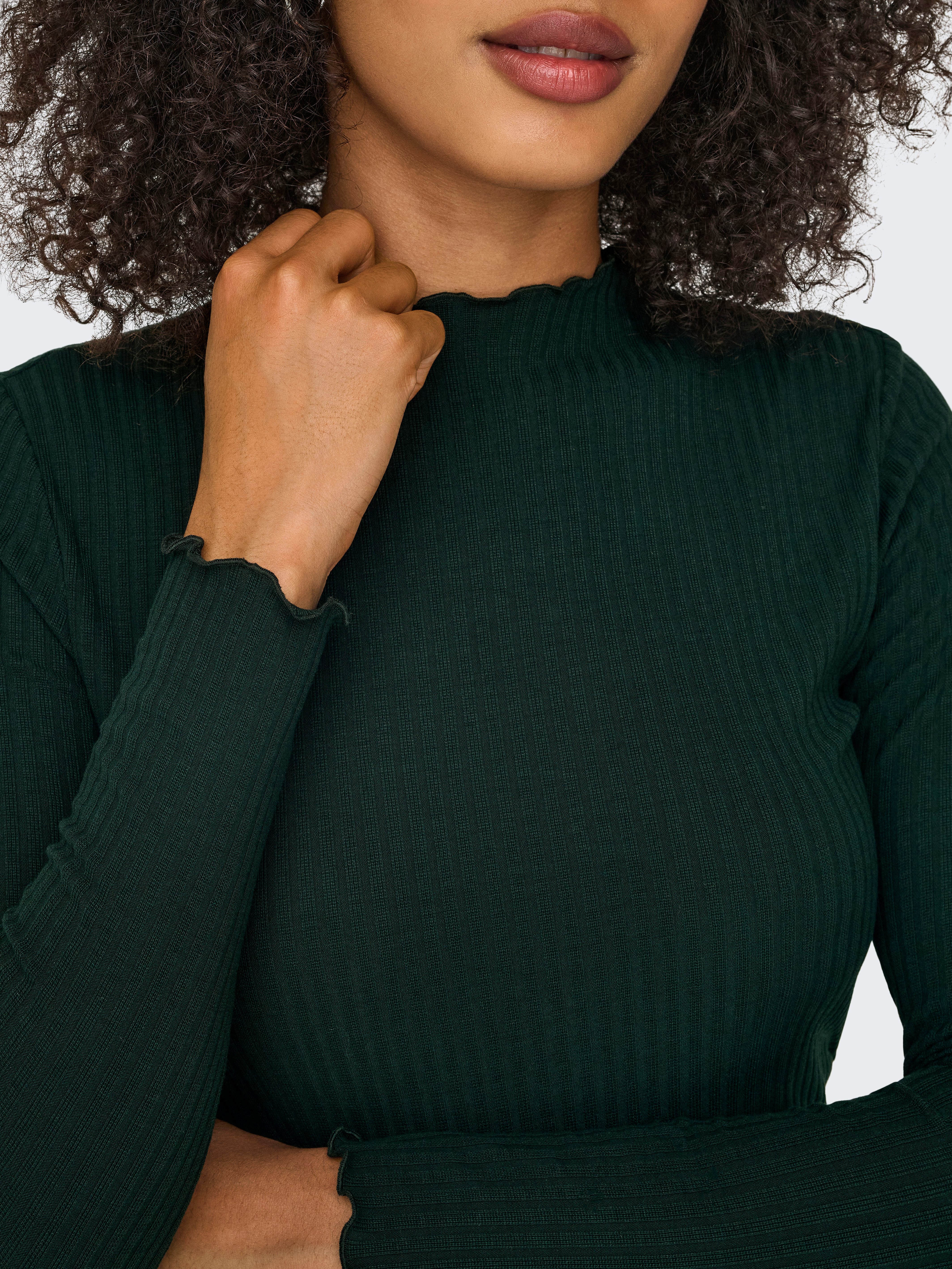 Only Shirt met lange mouwen ONLEMMA L/S HIGH NECK TOP