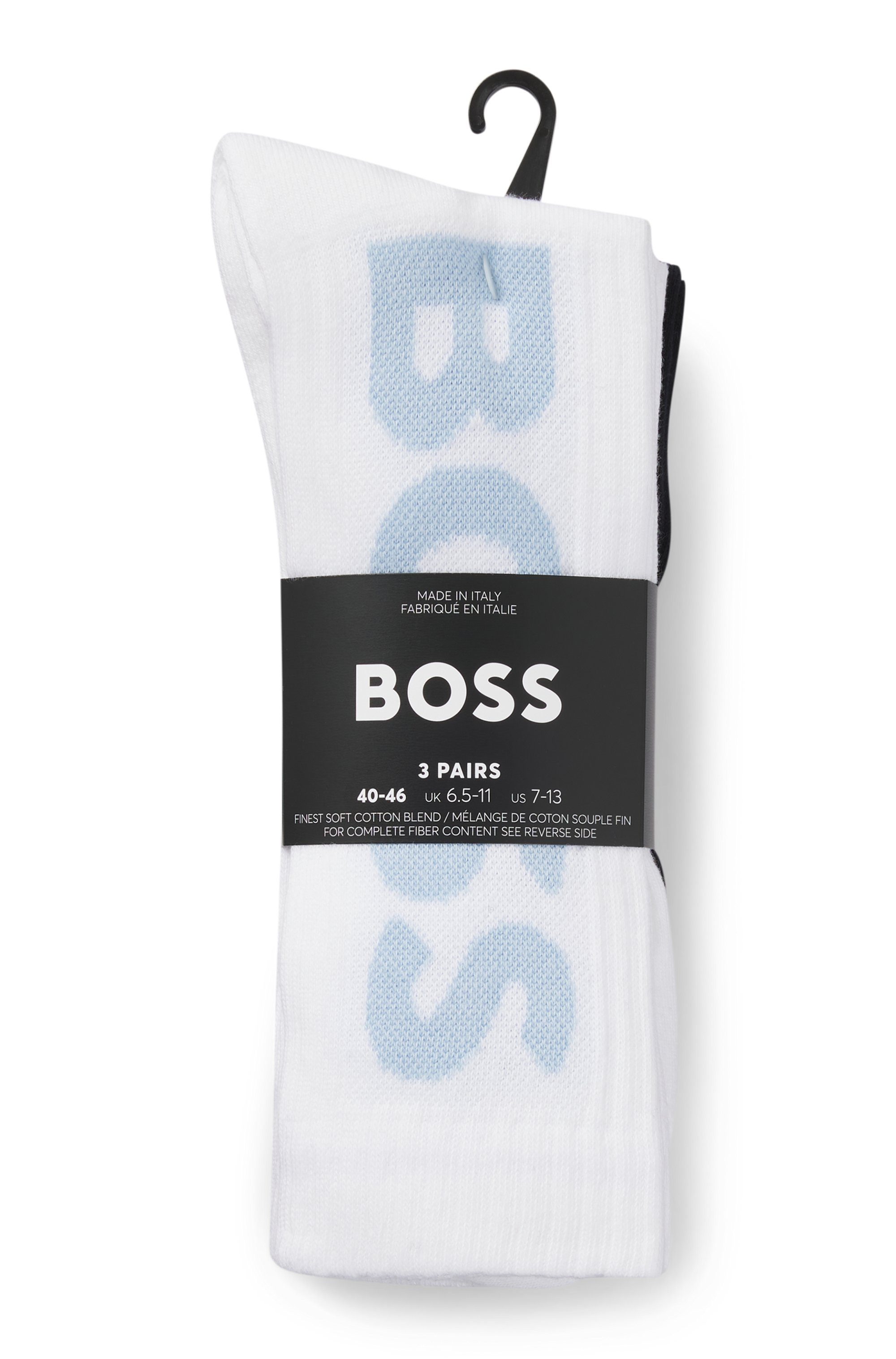 BOSS Sokken 3P QS Rib Logo CC