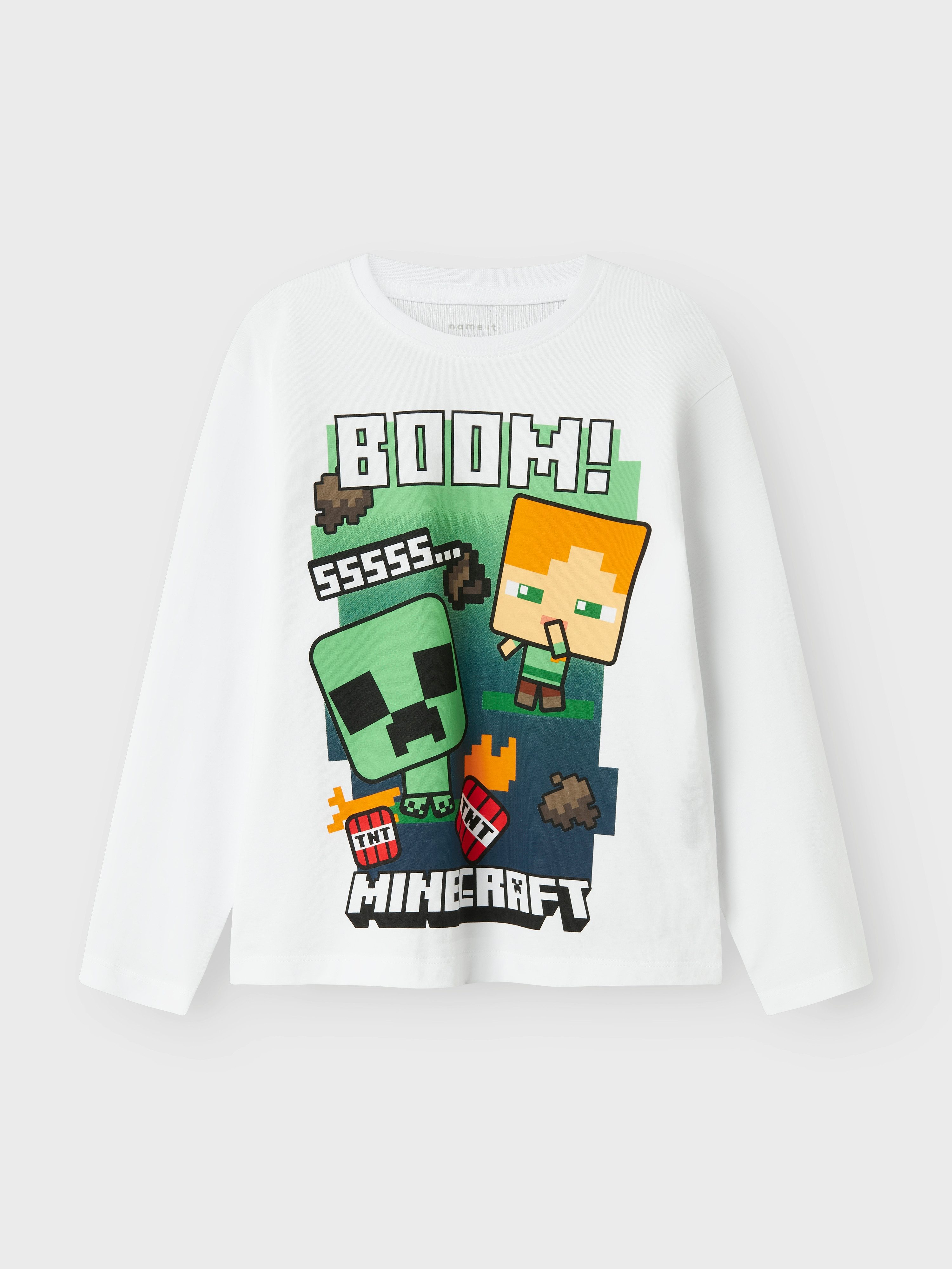 Name It Shirt met lange mouwen NKMAC MINECRAFT LS NREG TOP BOX NOOS BFU