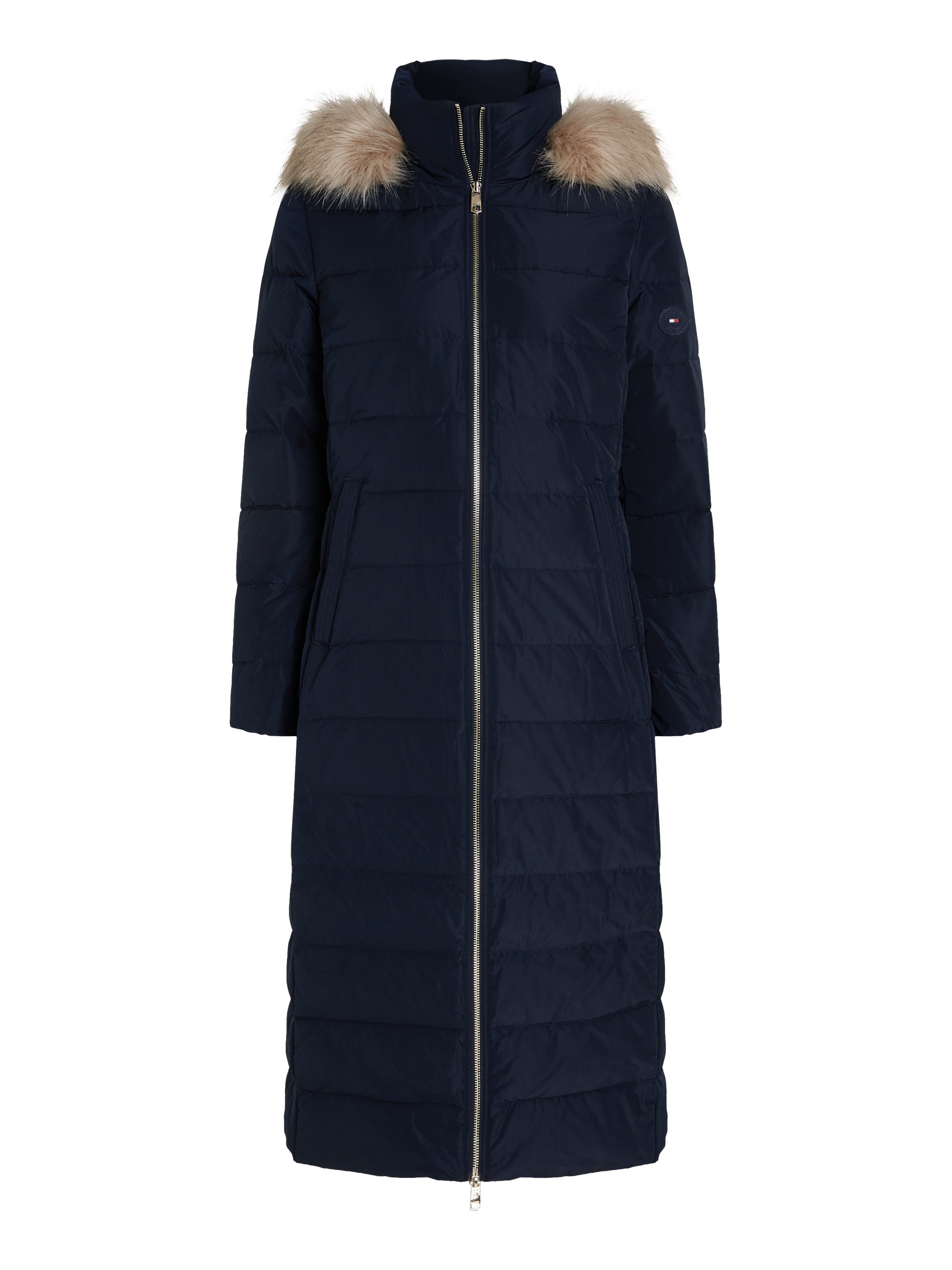 Tommy Hilfiger Gewatteerde jas HERITAGE DOWN TYRA MAXI WITH FUR