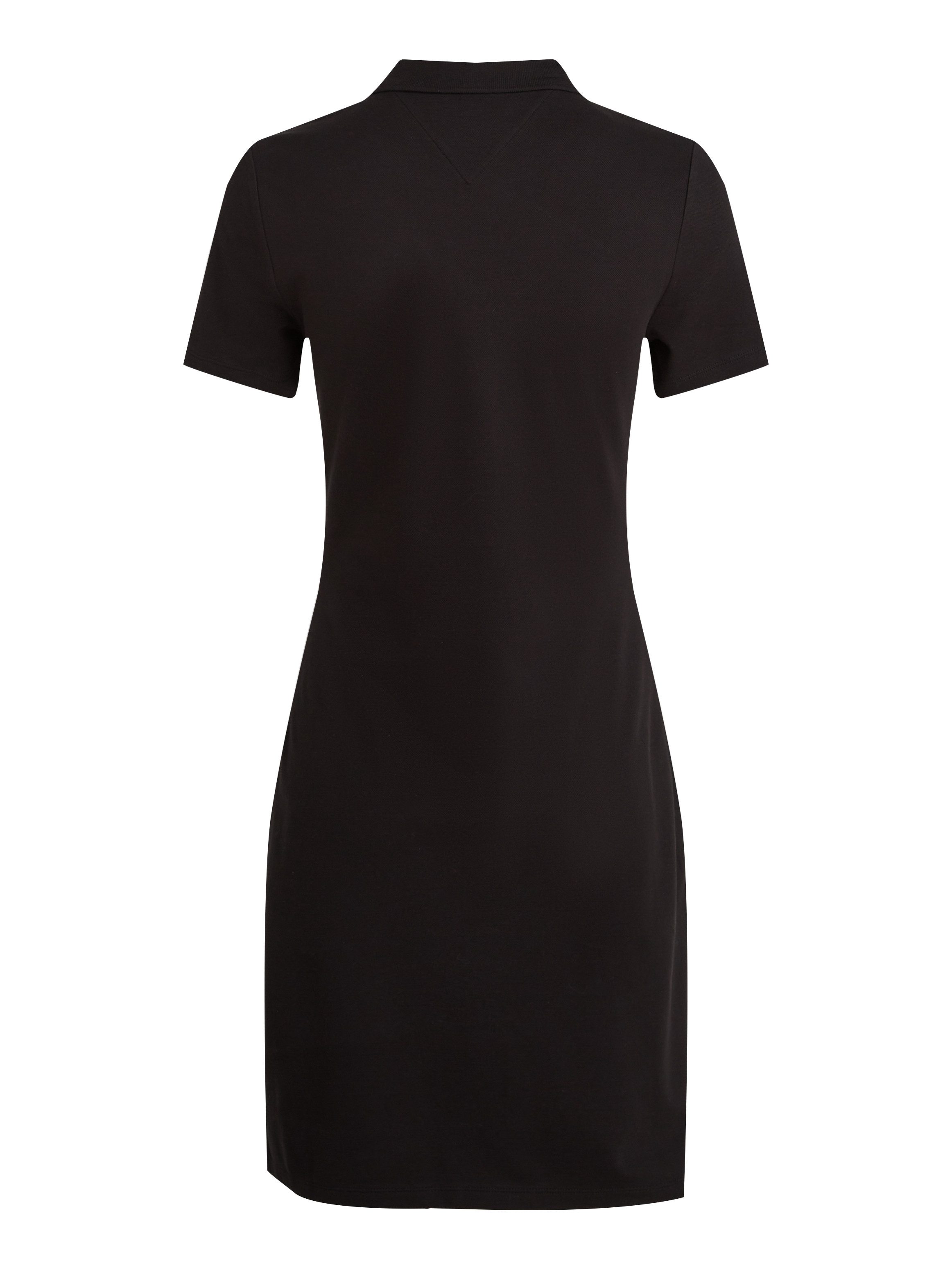 Tommy Hilfiger Polojurk SLIM OPEN NK POLO DRESS SS met geborduurde tommy hilfiger vlag