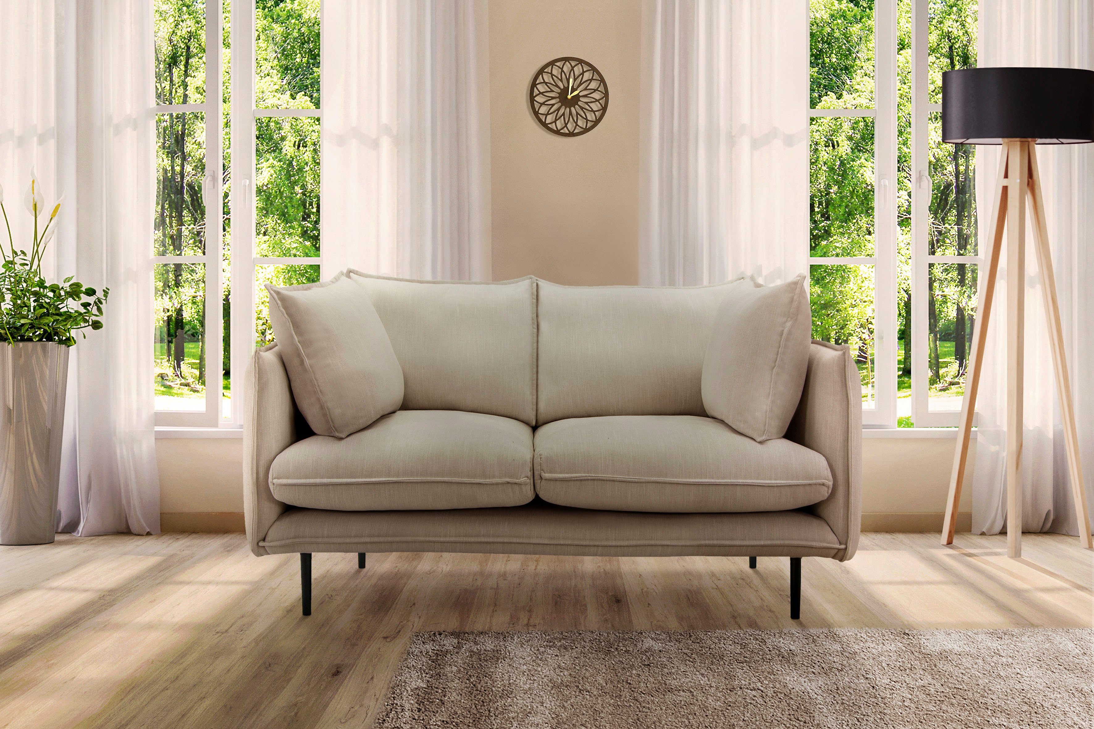 INOSIGN 2-zitsbank Somba met dikke opstaande naad en elegante look