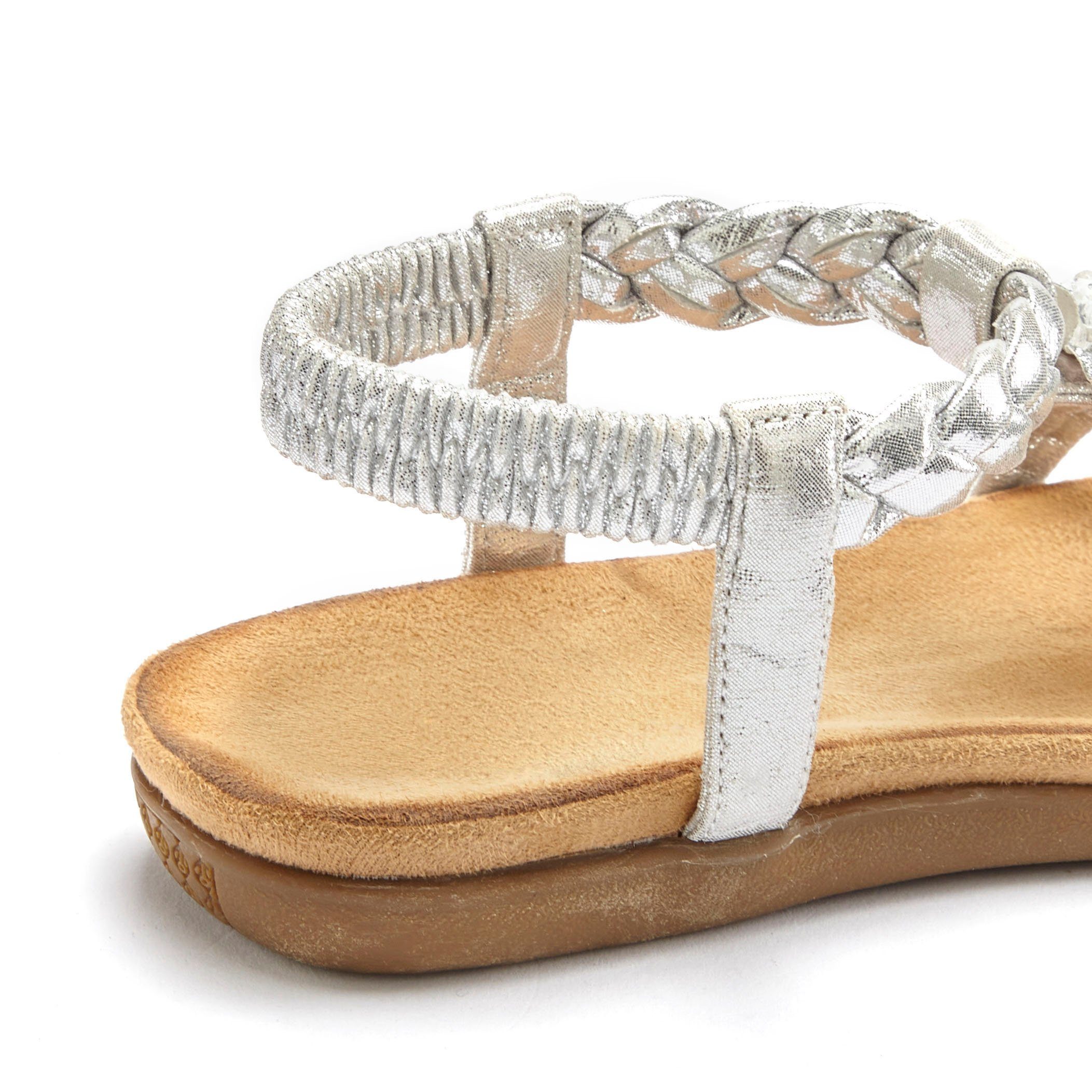 Lascana Sandalen Zomerschoen Sandalette, zomerschoen met sieraantjes en elastische band