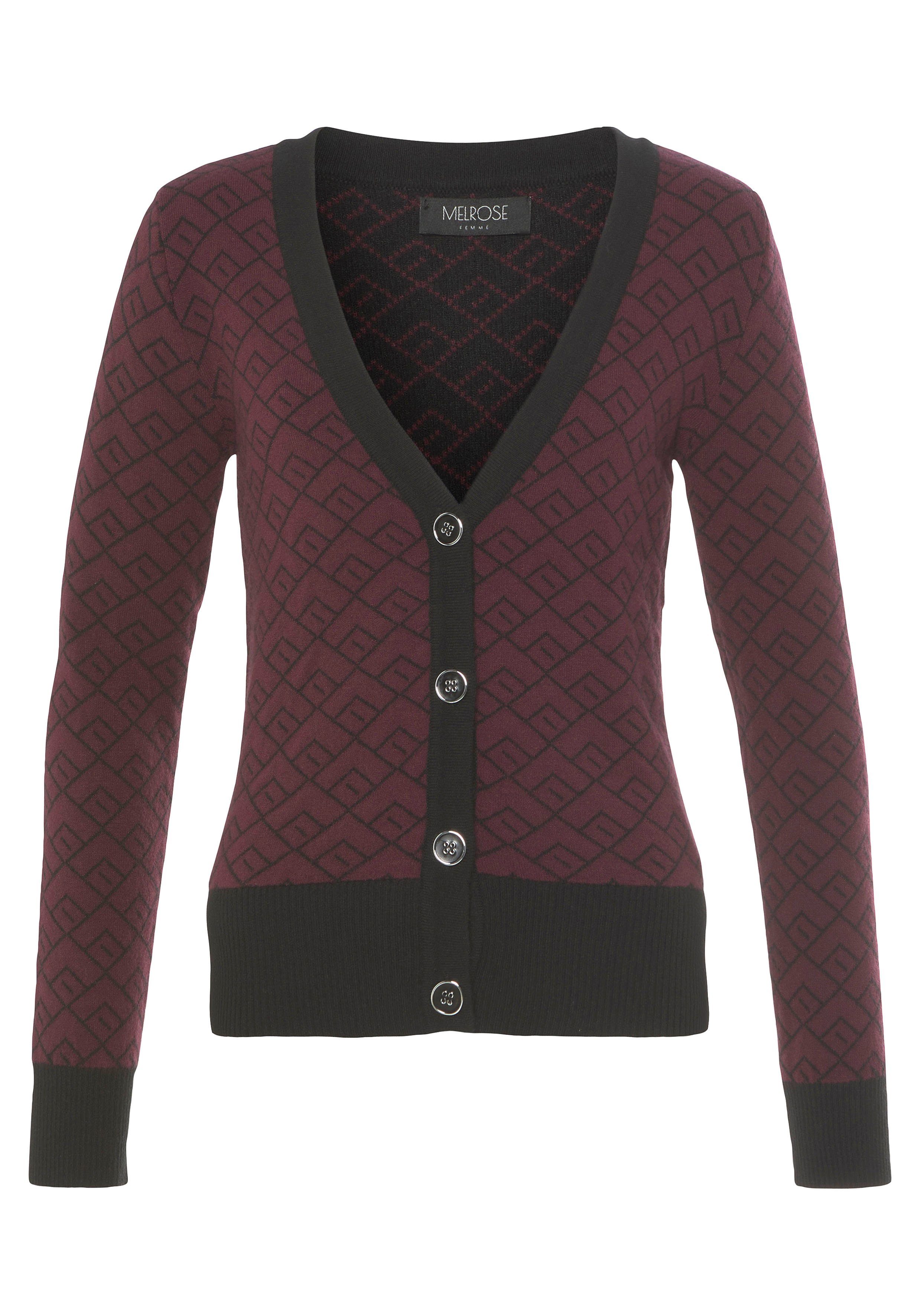 Melrose Vest met contrasterende details en knopen