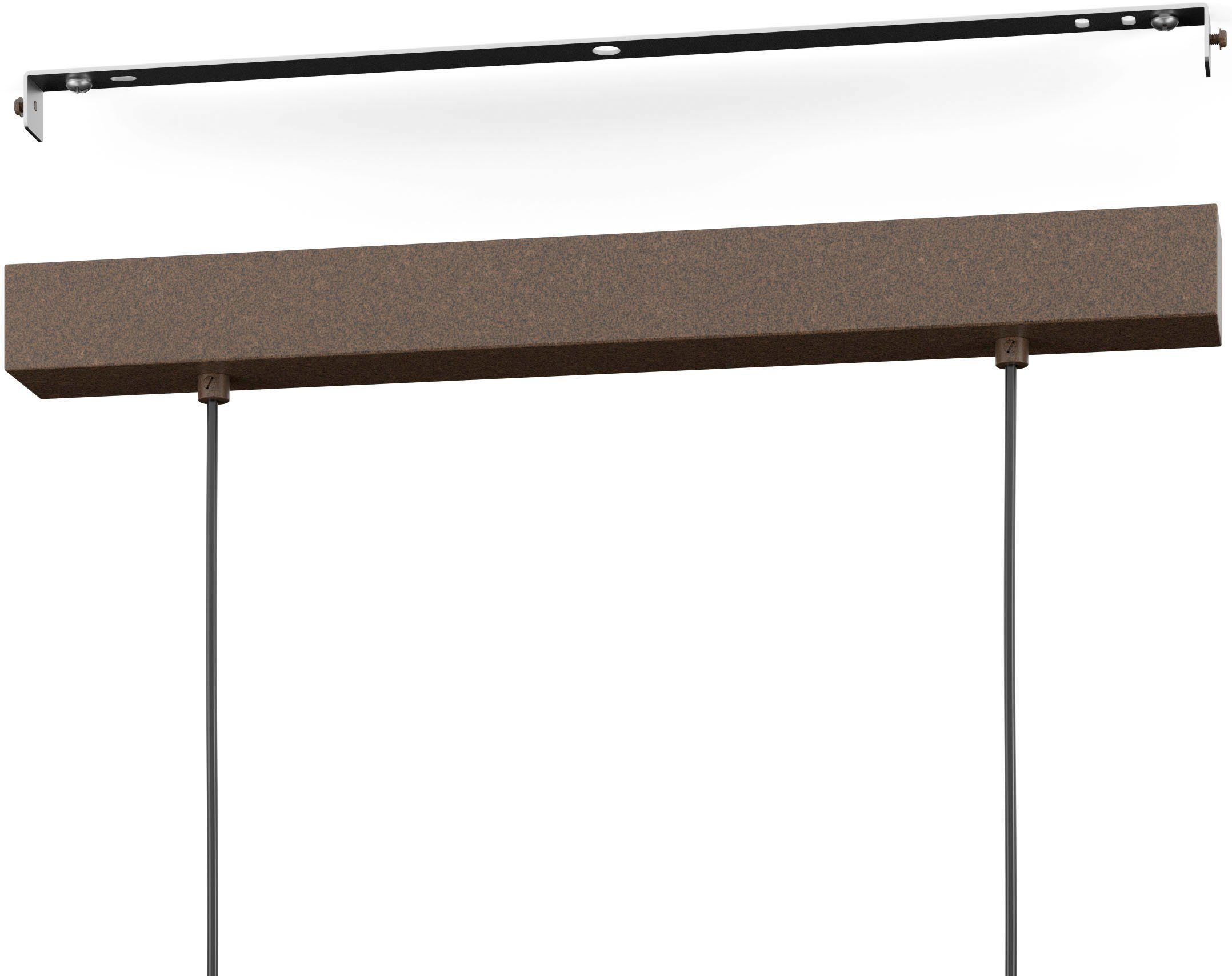 EGLO Hanglamp TOWNSHEND 4 Hanglamp in bruin en zwart van staal - excl. E27 - 60W (1 stuk)
