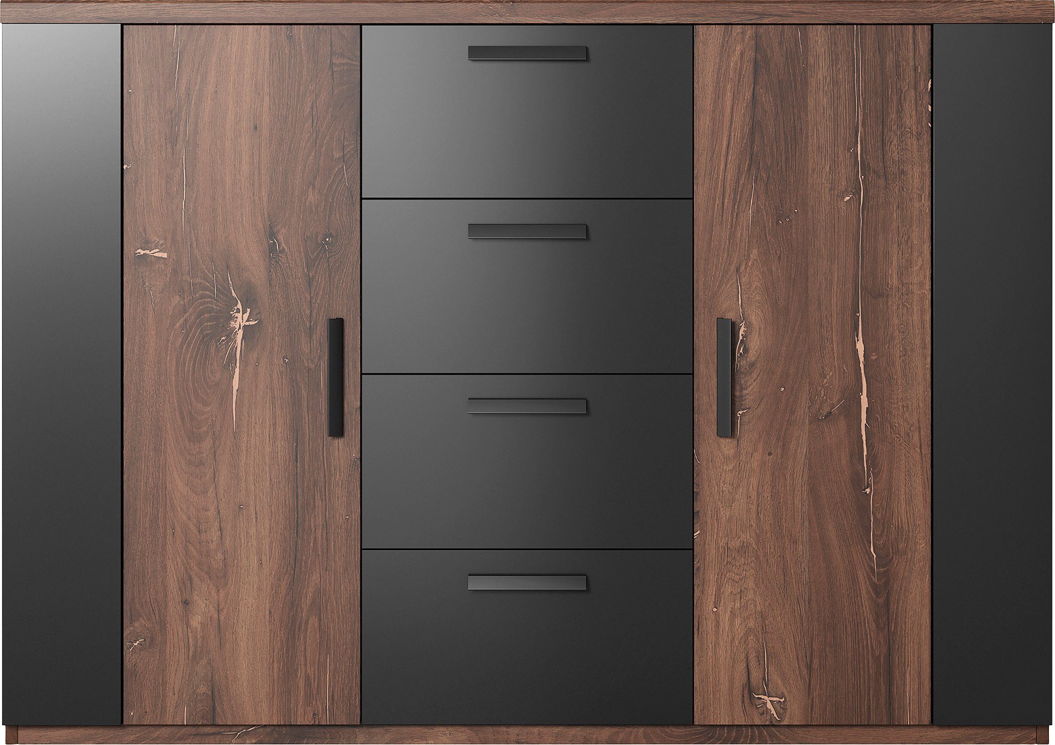 INOSIGN Ladekast Sigma, breedte 132 cm, moderne ladekast, Made in Europe Commode met veel opbergruimte, inlegplanken verstelbaar, dressoir
