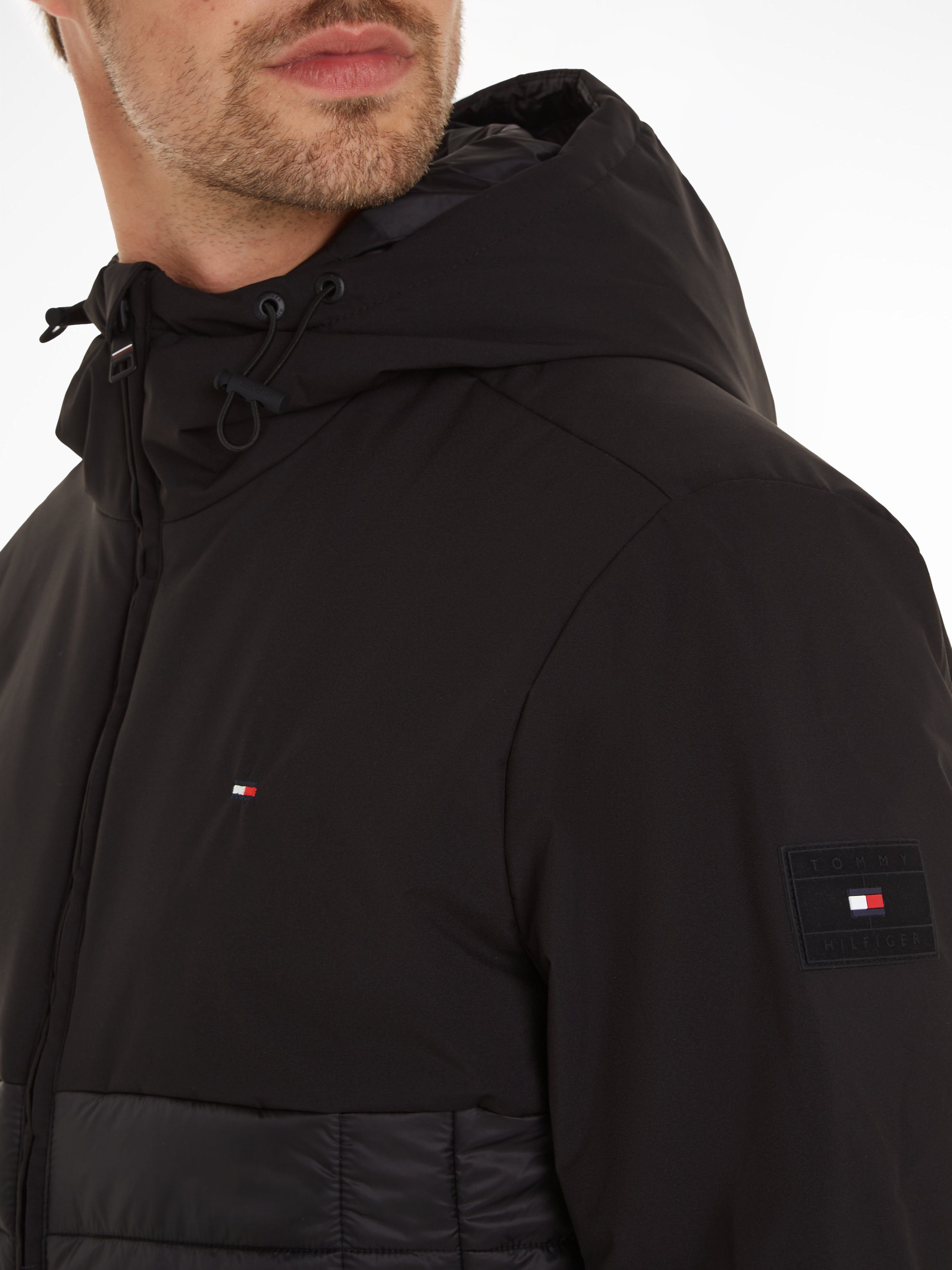 Tommy Hilfiger Gewatteerde jas CL MIX MEDIA HOODED JACKET