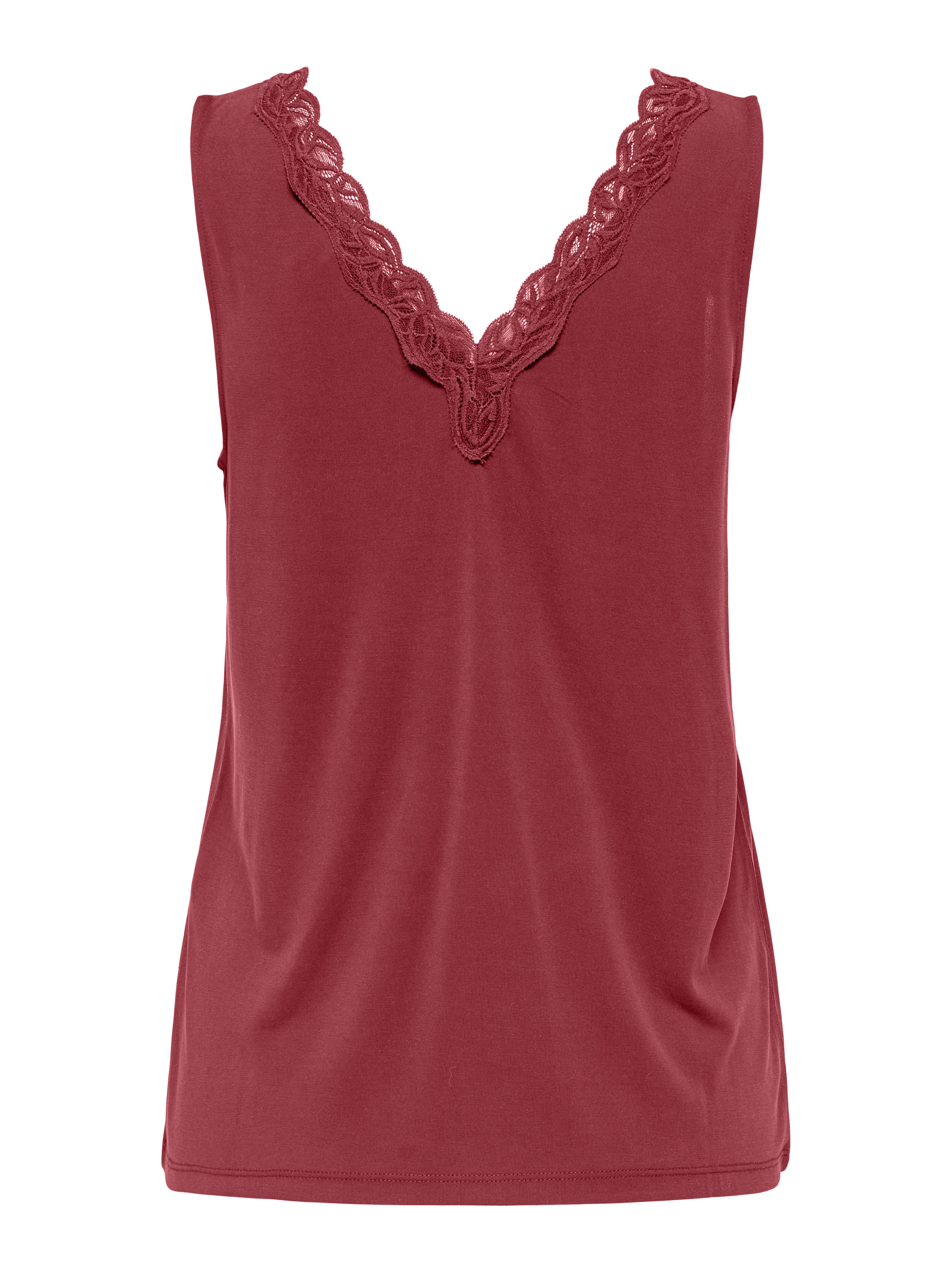 Only Kanten top ONLFREE LIFE S/L V-NECK LACE MIX TOP JRS