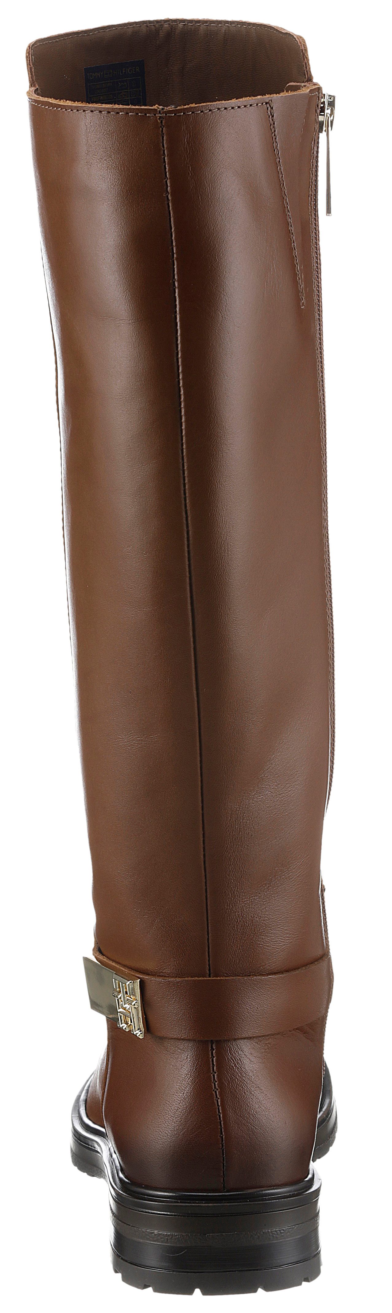 Tommy Hilfiger Laarzen TH LOGO LEATHER LONG BOOT