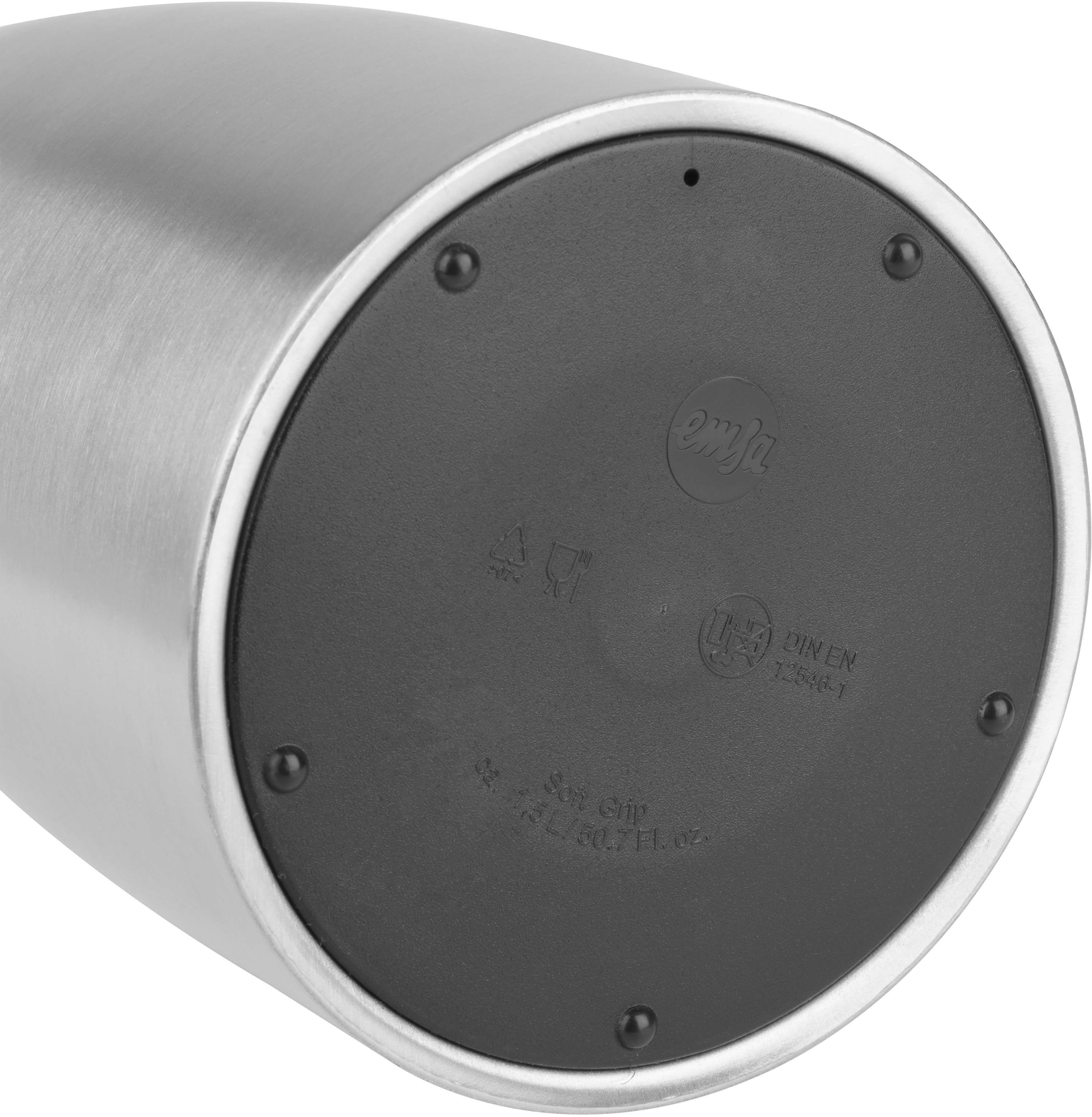 Emsa Thermoskan Soft grip Zacht grip handvat, 100% dicht, lekvrij, ruimtebesparend, roestvrij staal