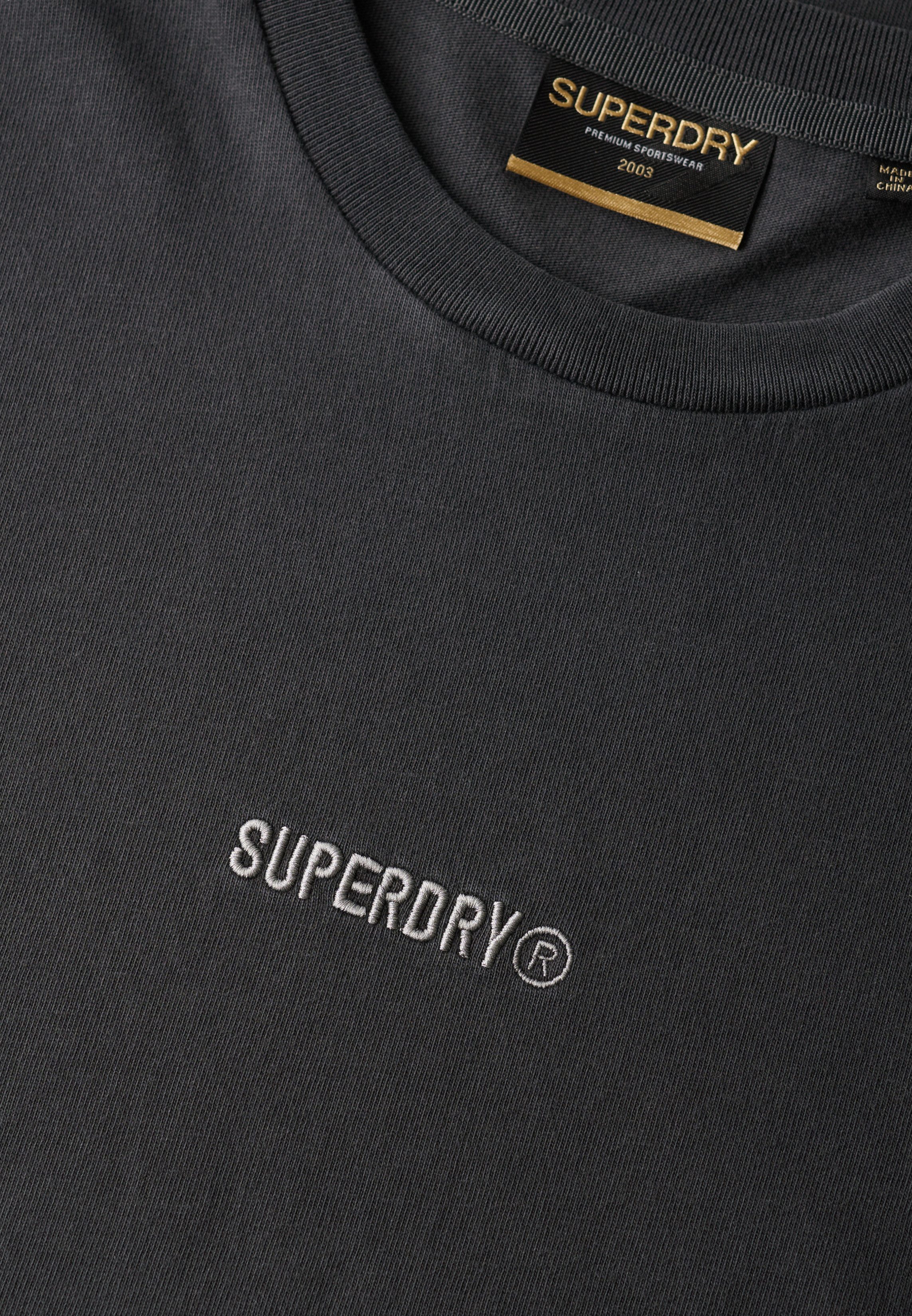 Superdry Shirt met ronde hals MICRO LOGO T SHIRT