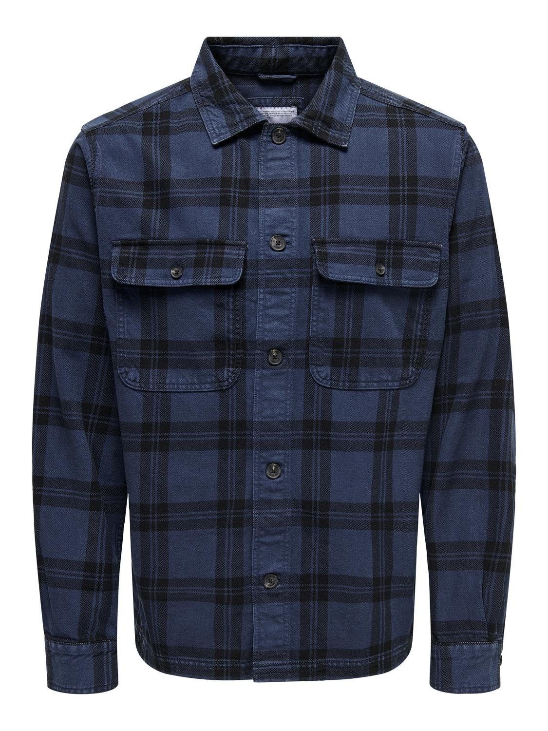 ONLY & SONS Overhemd met lange mouwen ONSOLIVER TWILL OVERDYE OVERSHIRT BF